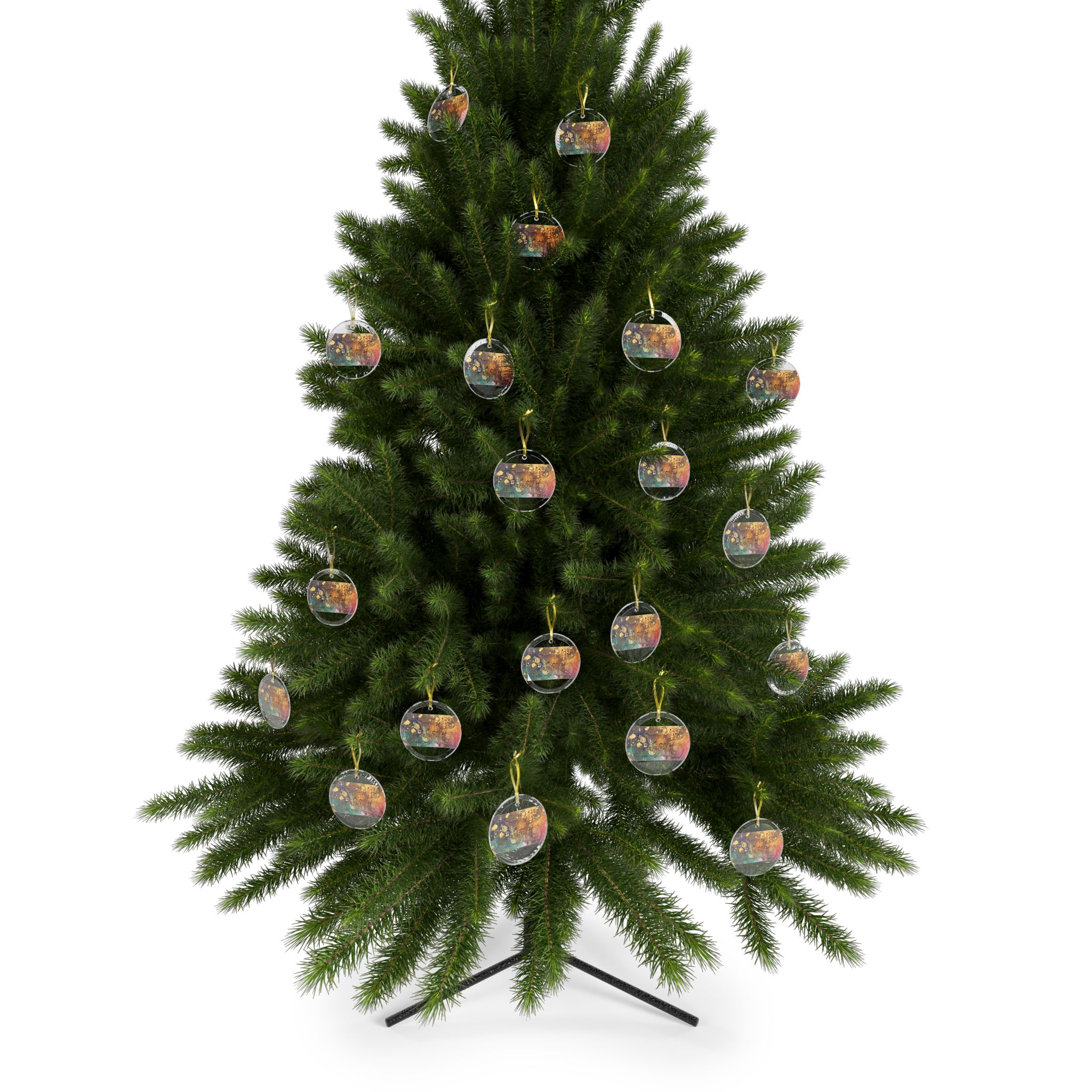 Chasing Gold Glass Ornament - Image 2