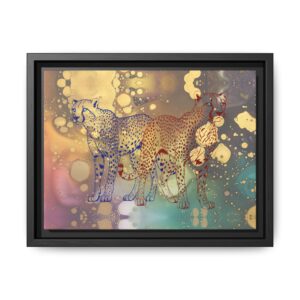 Chasing Gold Framed Canvas