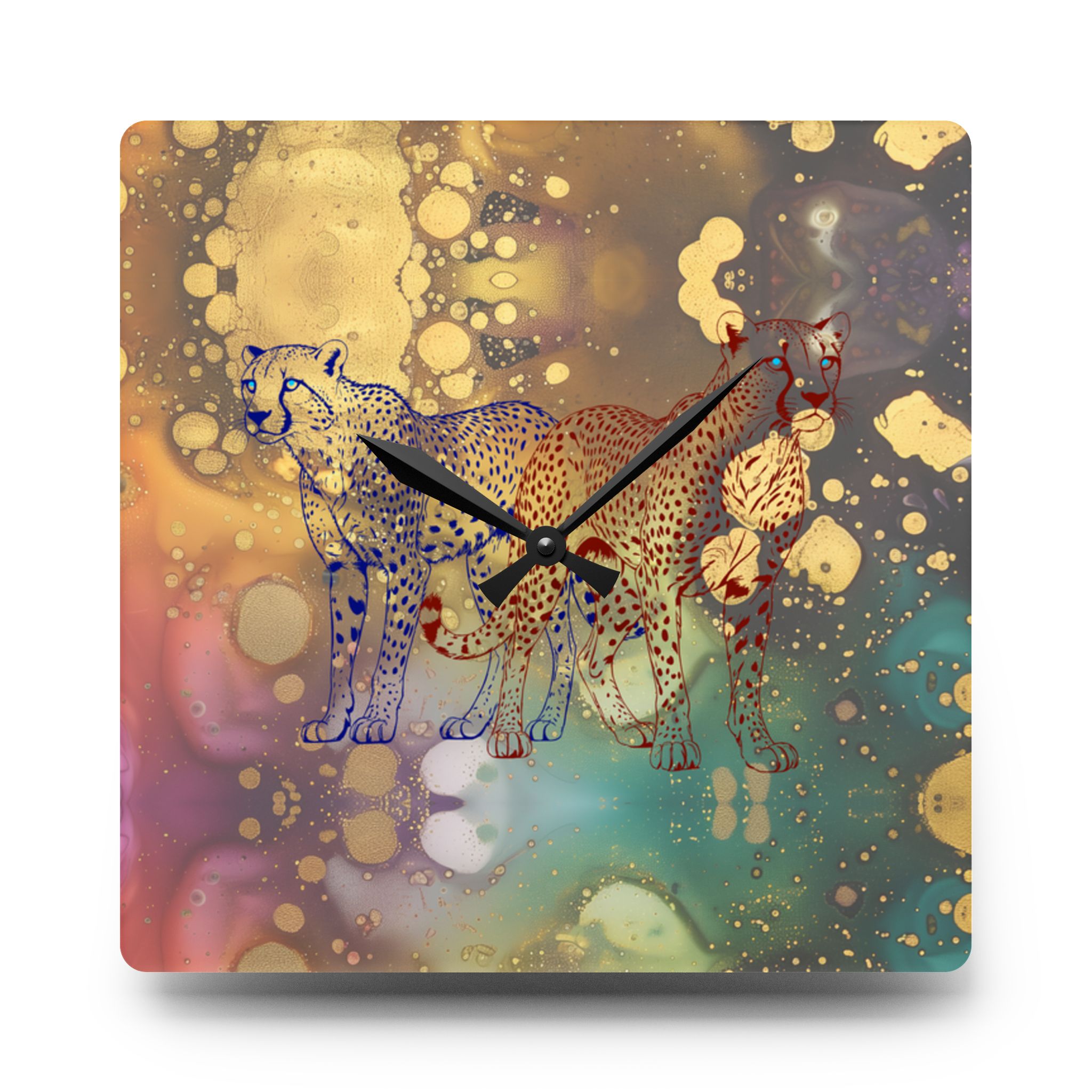 Chasing Gold Acrylic Wall Clock - Image 2