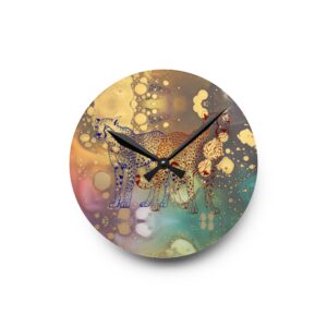 Chasing Gold Acrylic Wall Clock