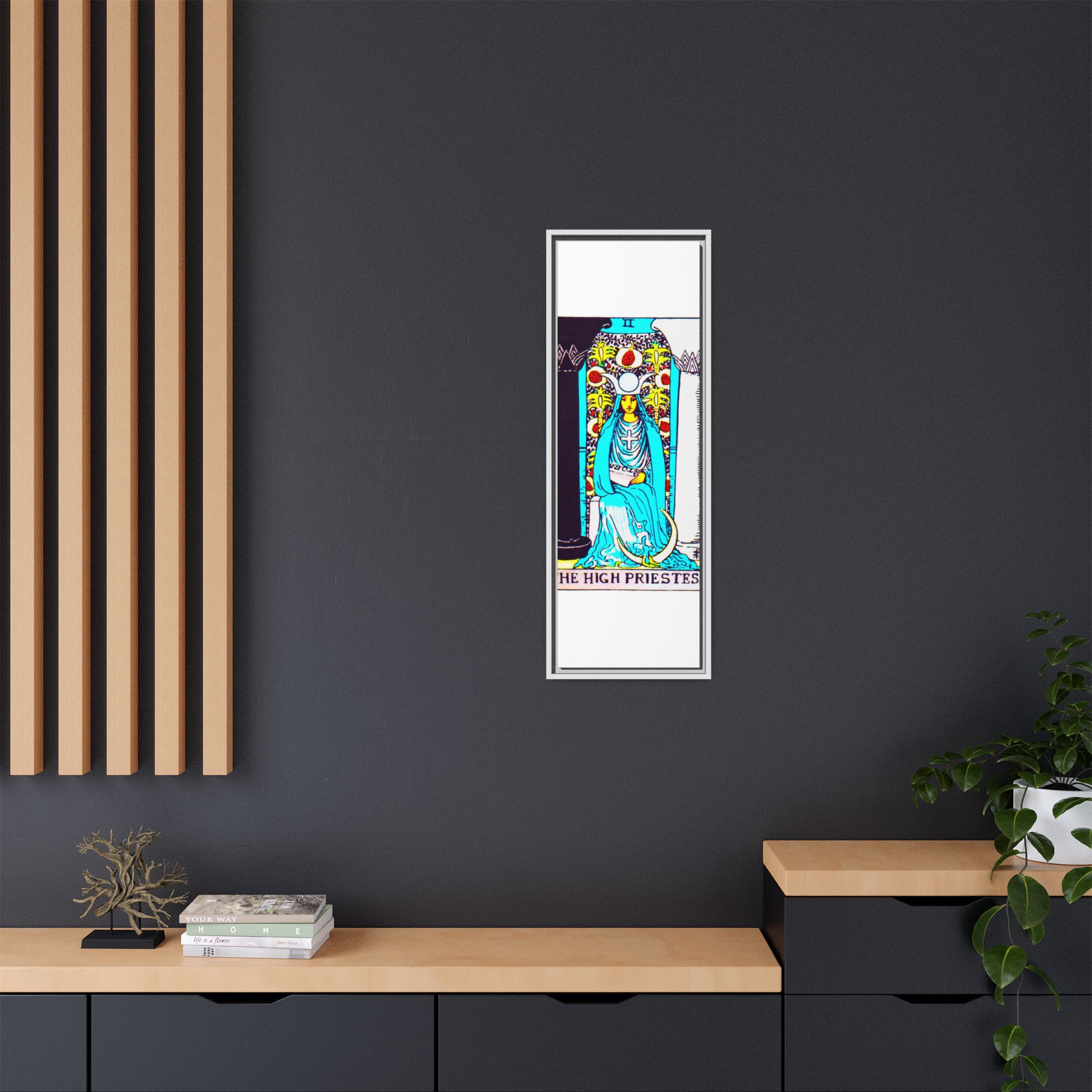 Tarot High Priestess 2 Framed Canvas - Image 28