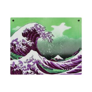 Great Wave off Kanagawa - Purple Acrylic Panel