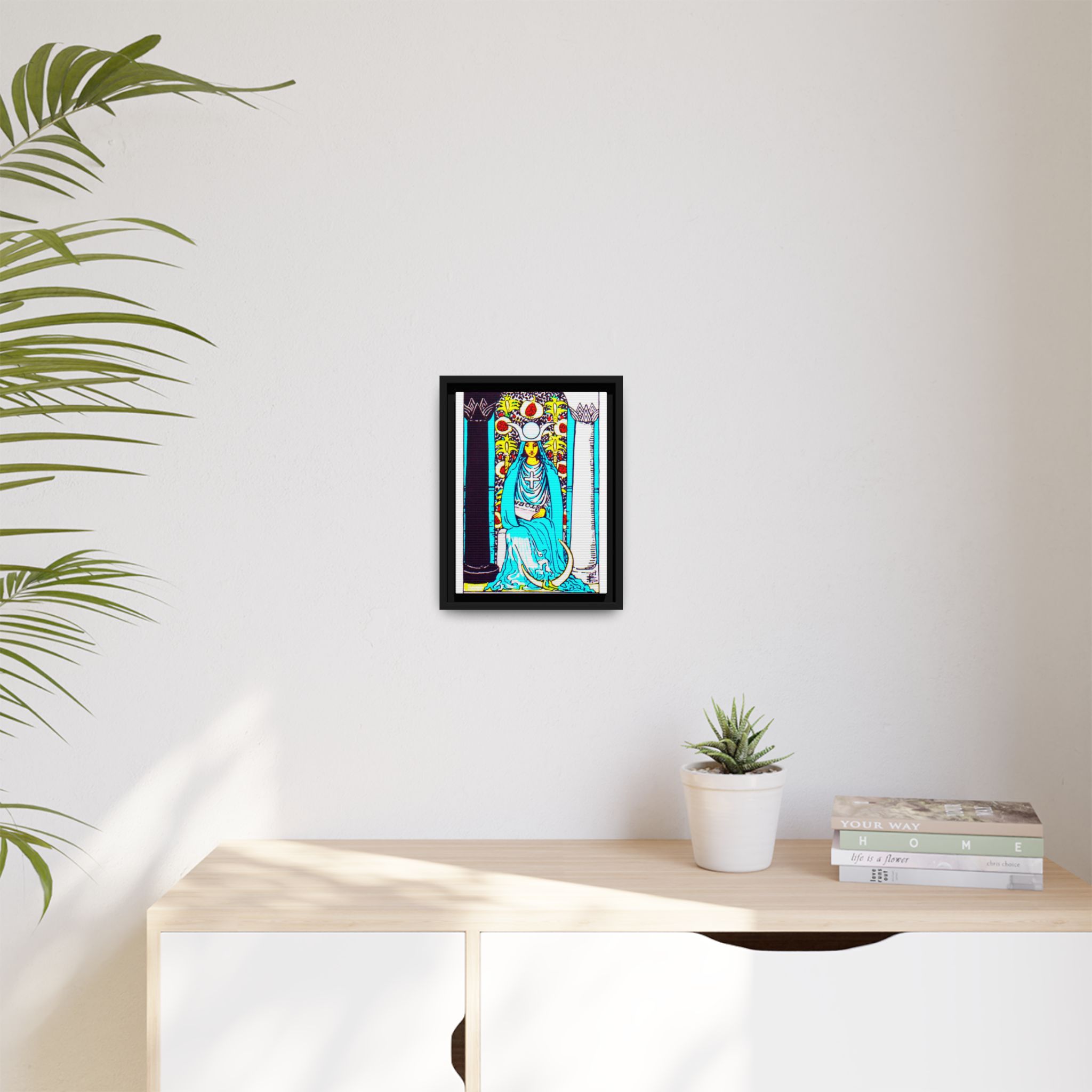 Tarot High Priestess 2 Framed Canvas - Image 123