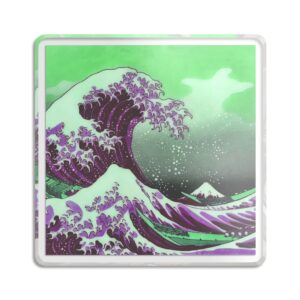 Great Wave off Kanagawa - Purple Acrylic Statue