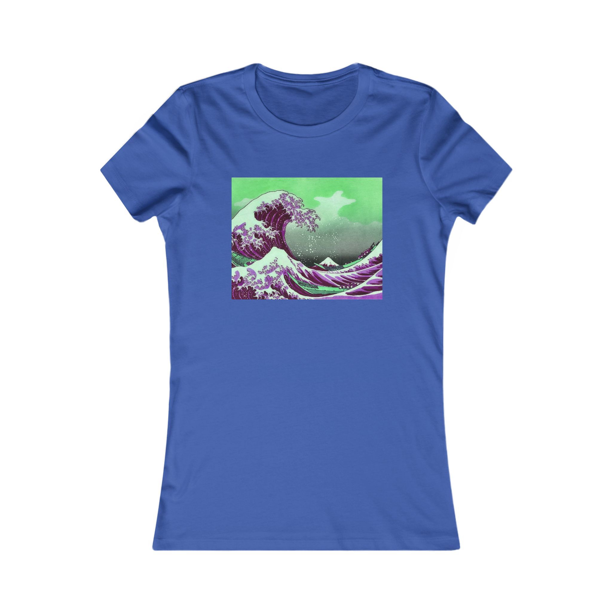 Great Wave off Kanagawa - Purple Women's Tee - Image 14