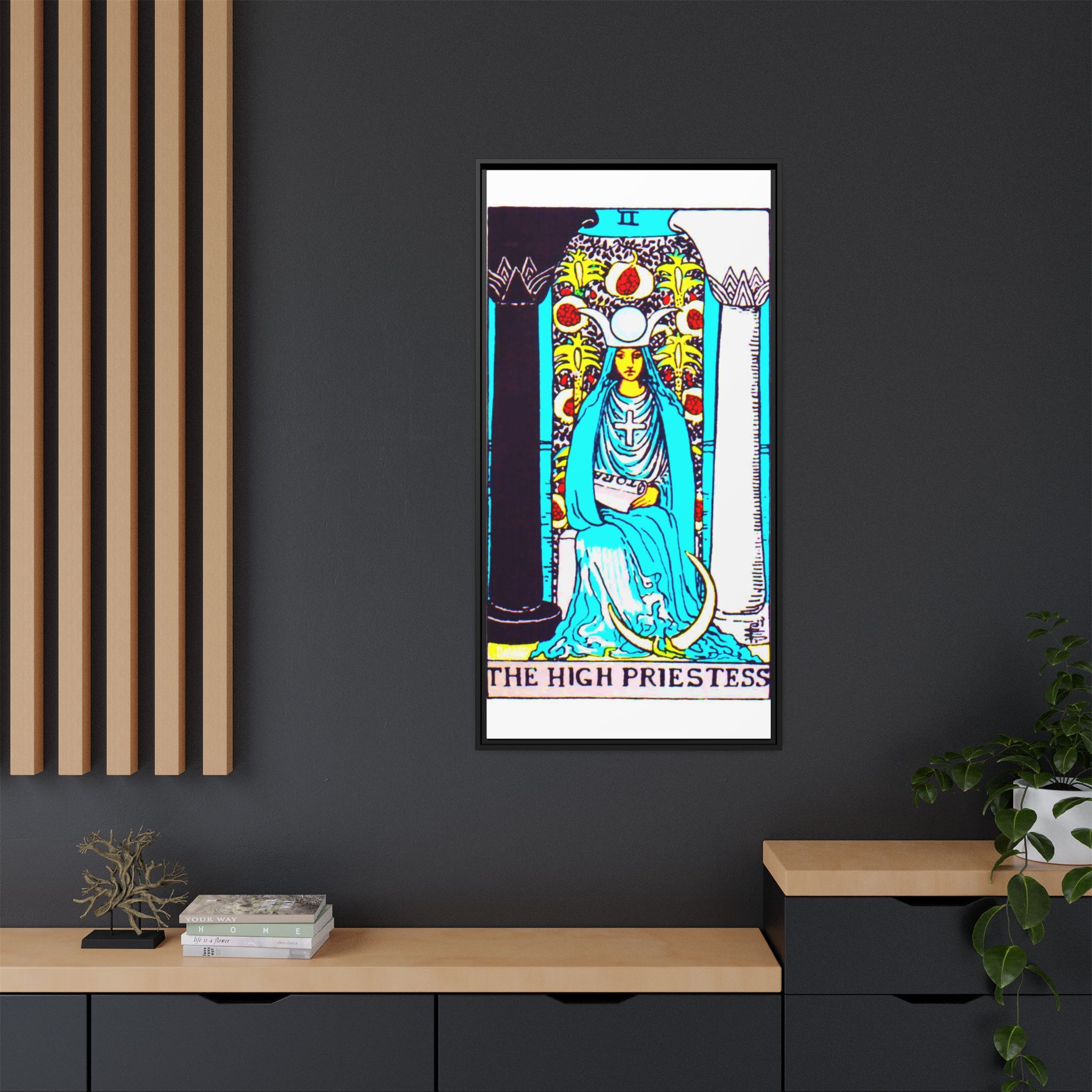 Tarot High Priestess 2 Framed Canvas - Image 12