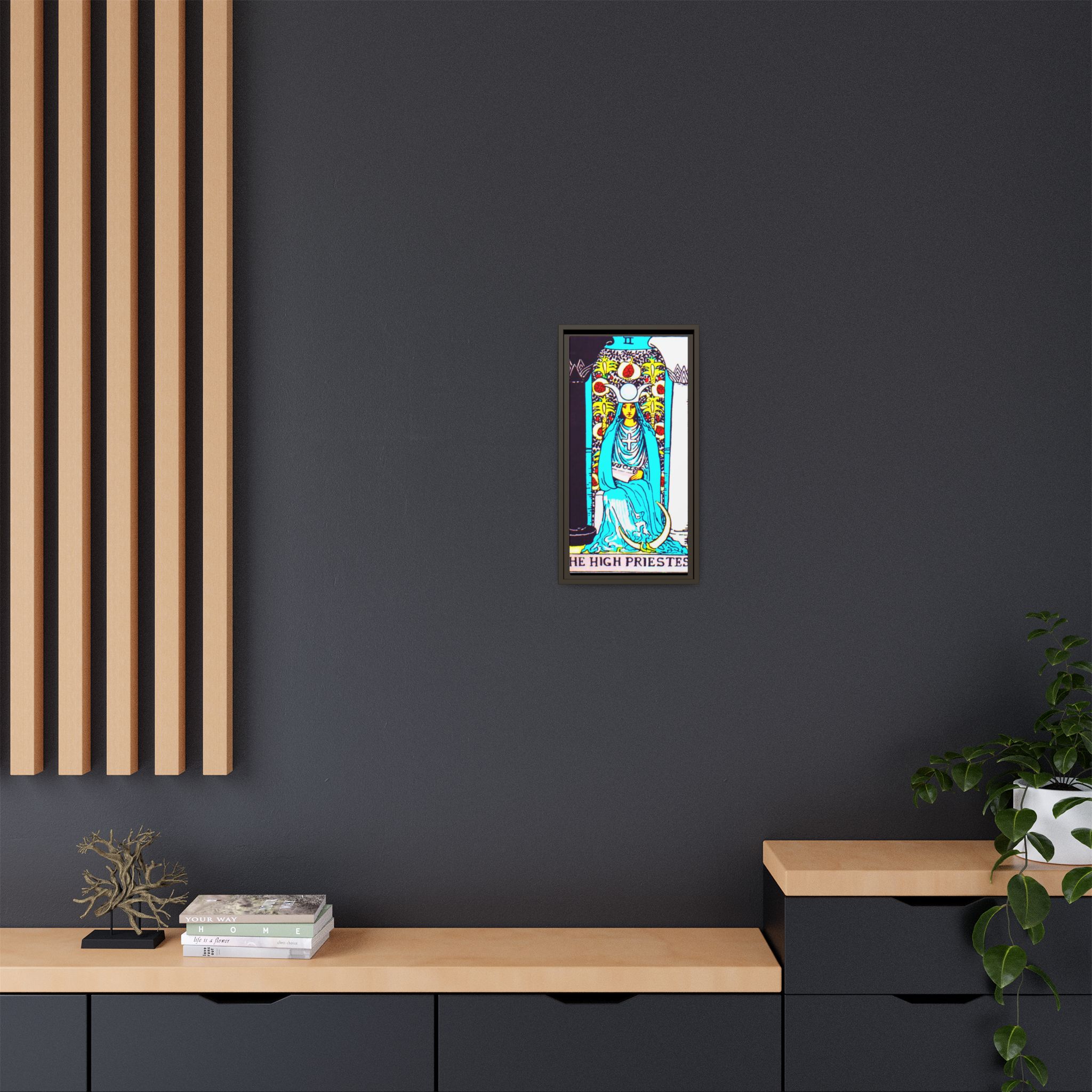 Tarot High Priestess 2 Framed Canvas - Image 60