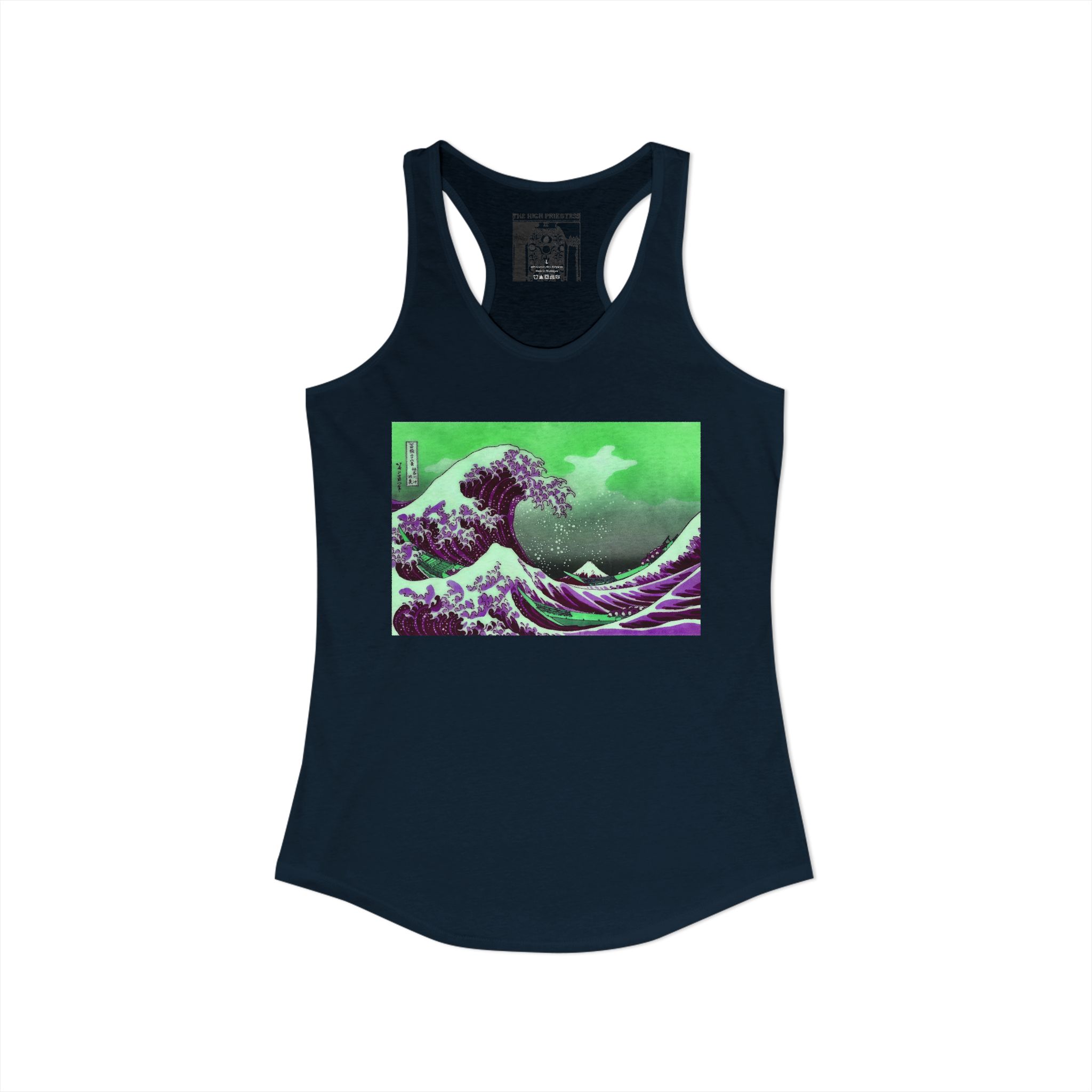 Great Wave off Kanagawa - Purple Women's Tank - Image 11