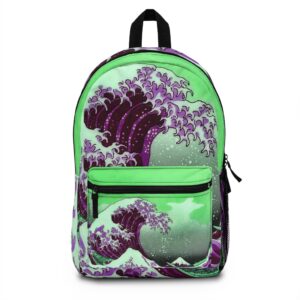 Great Wave off Kanagawa - Purple Backpack