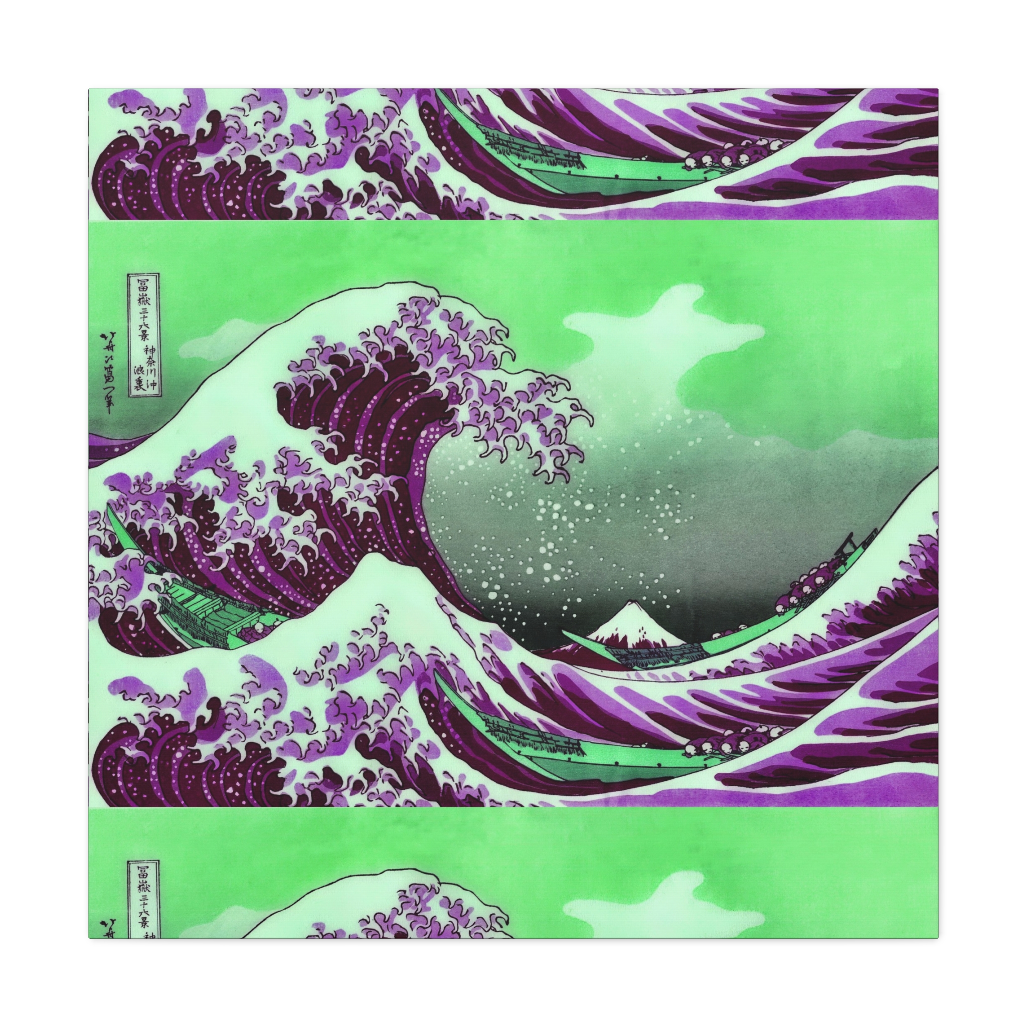 Great Wave off Kanagawa - Purple Matte Canvas - Image 3
