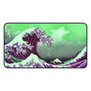 Great Wave off Kanagawa - Purple Desk Mat