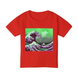 Great Wave off Kanagawa - Purple Toddler Cotton Tee
