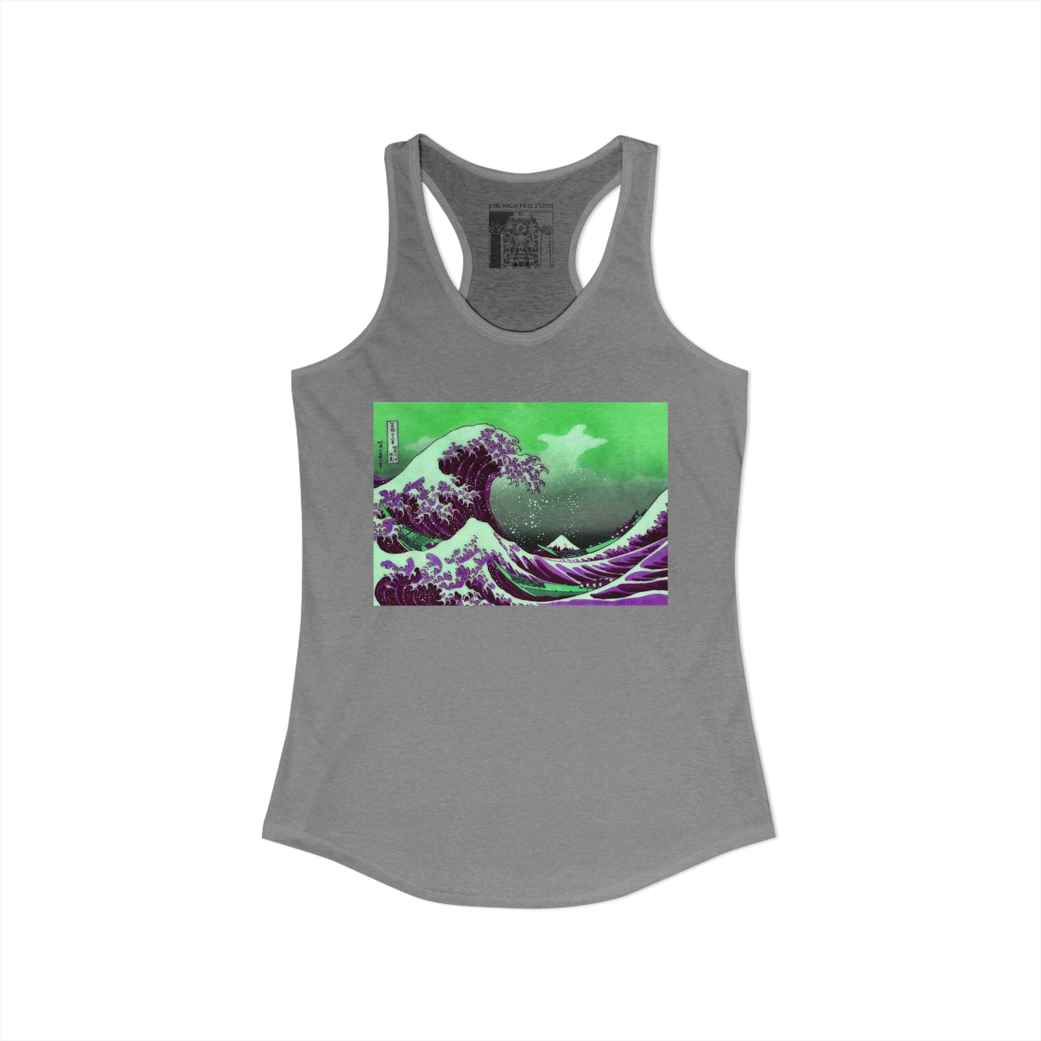 Great Wave off Kanagawa - Purple Women's Tank - Image 3