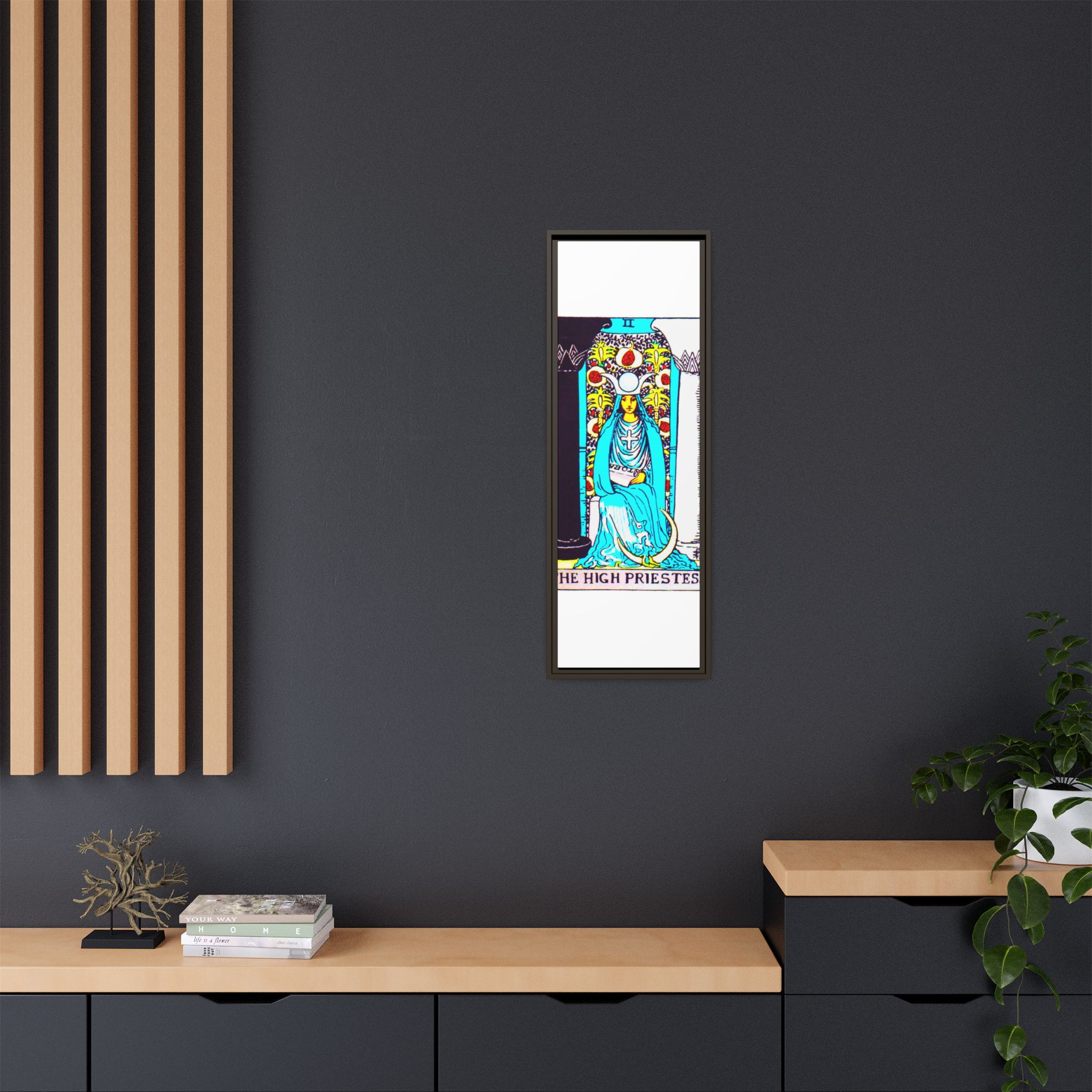 Tarot High Priestess 2 Framed Canvas - Image 24