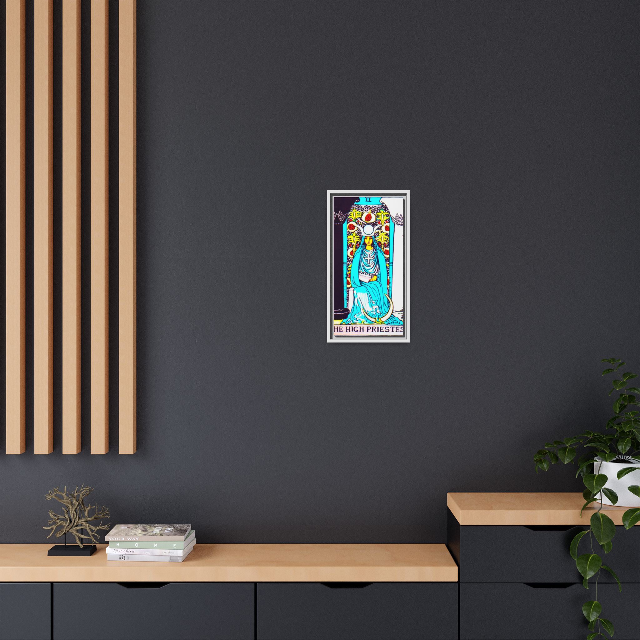 Tarot High Priestess 2 Framed Canvas - Image 56