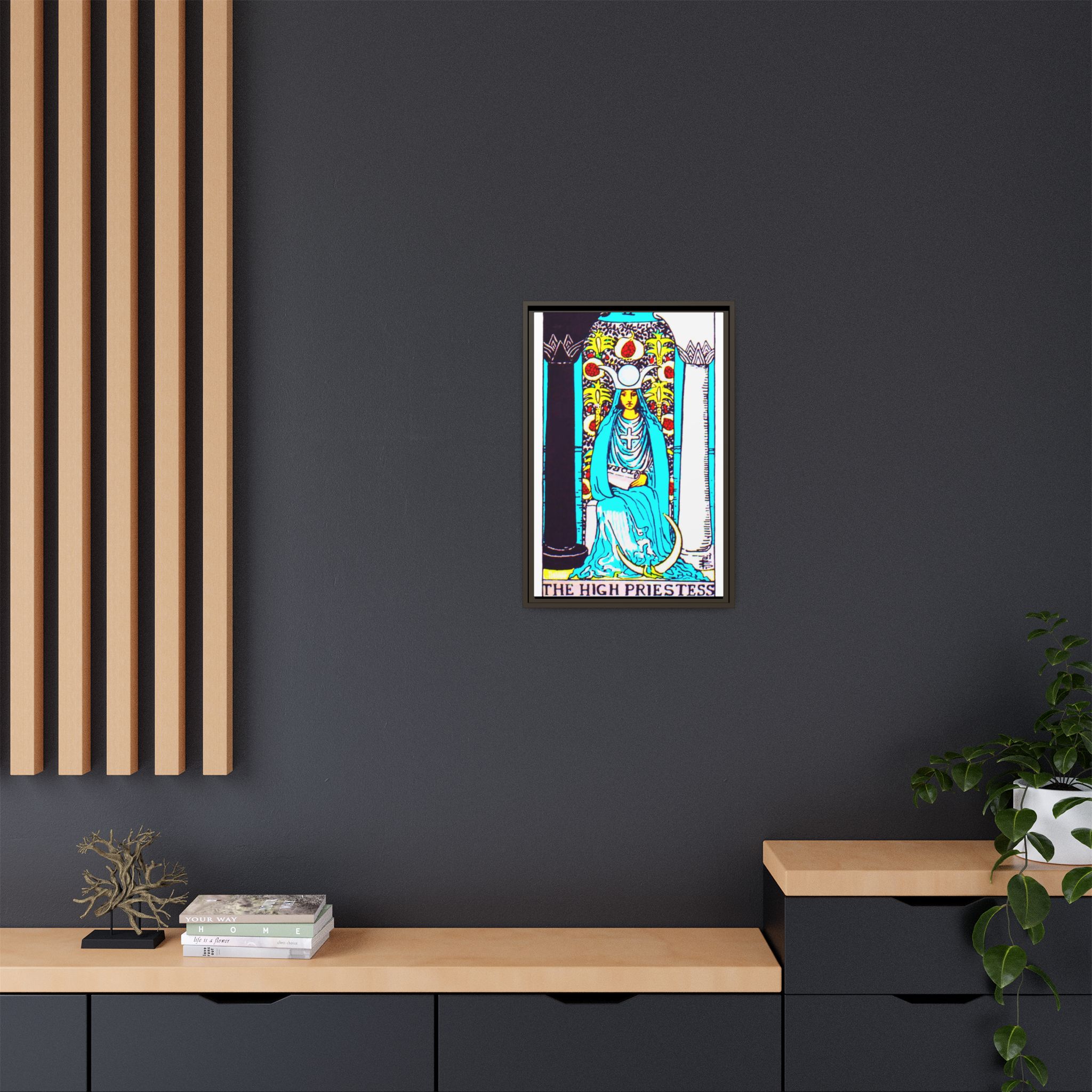 Tarot High Priestess 2 Framed Canvas - Image 92