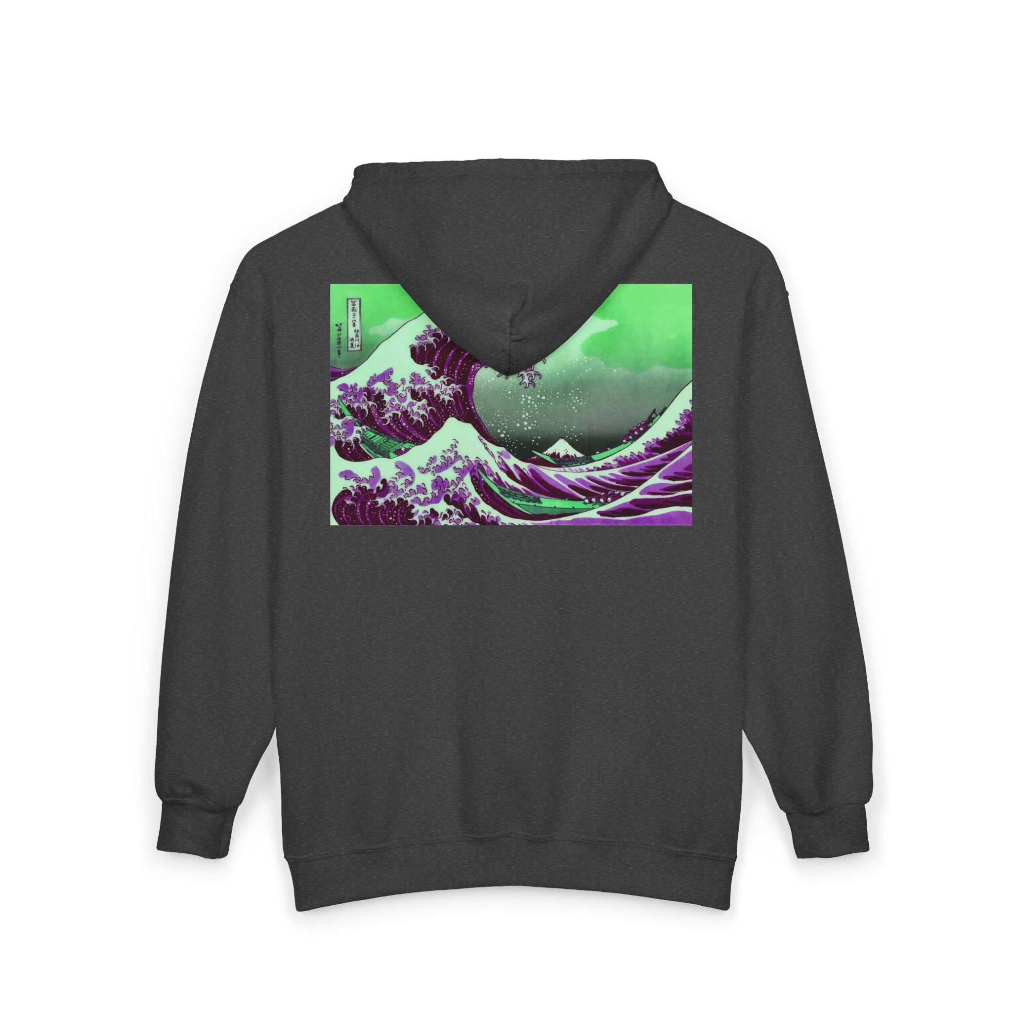 Great Wave off Kanagawa - Purple Zip Hoodie - Image 7