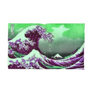 Great Wave of Kanagawa - Purple Microfiber Pillowcase