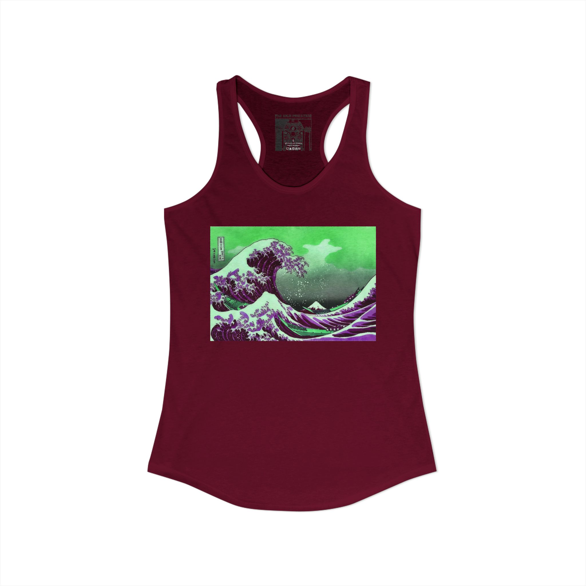 Great Wave off Kanagawa - Purple Women's Tank - Image 14