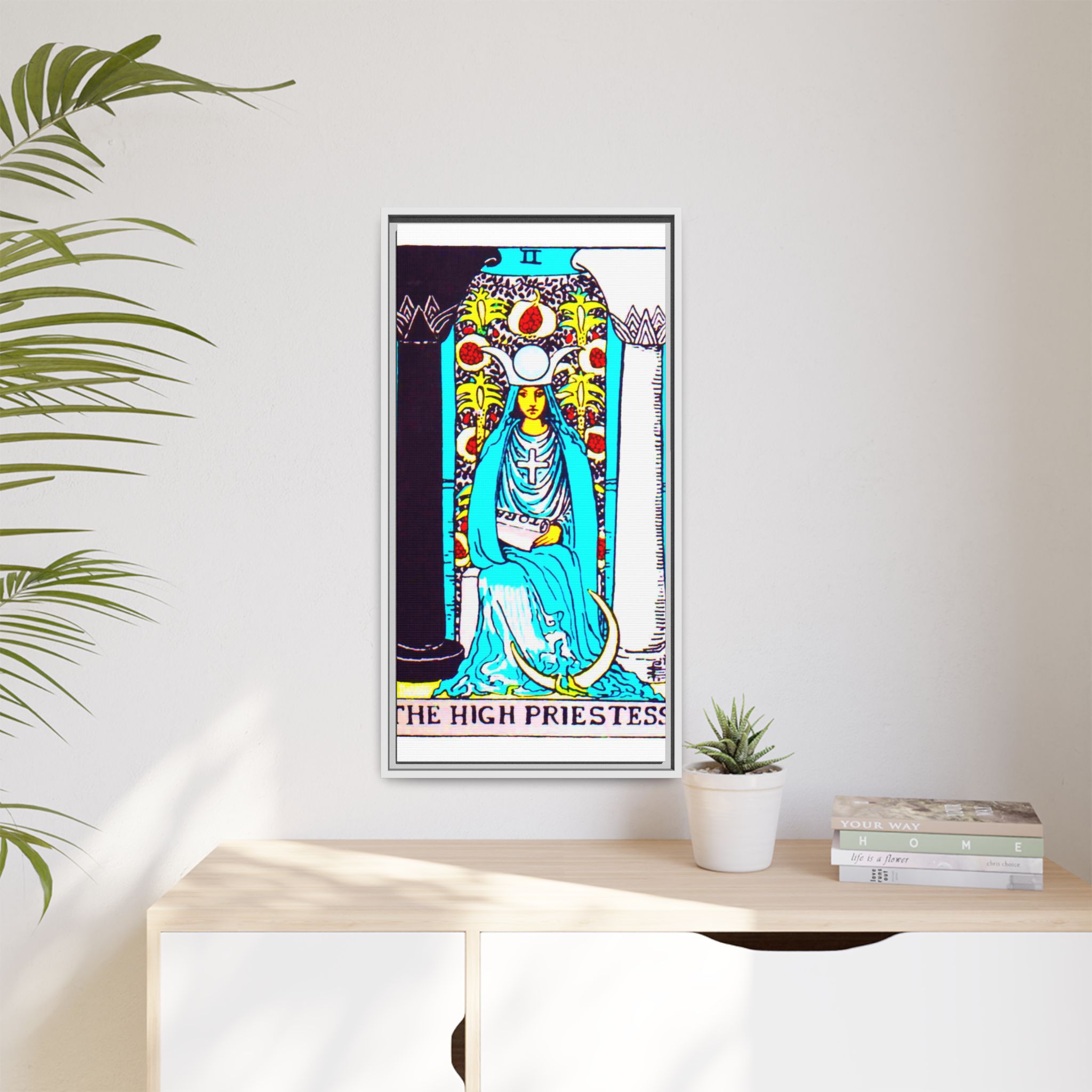 Tarot High Priestess 2 Framed Canvas - Image 75
