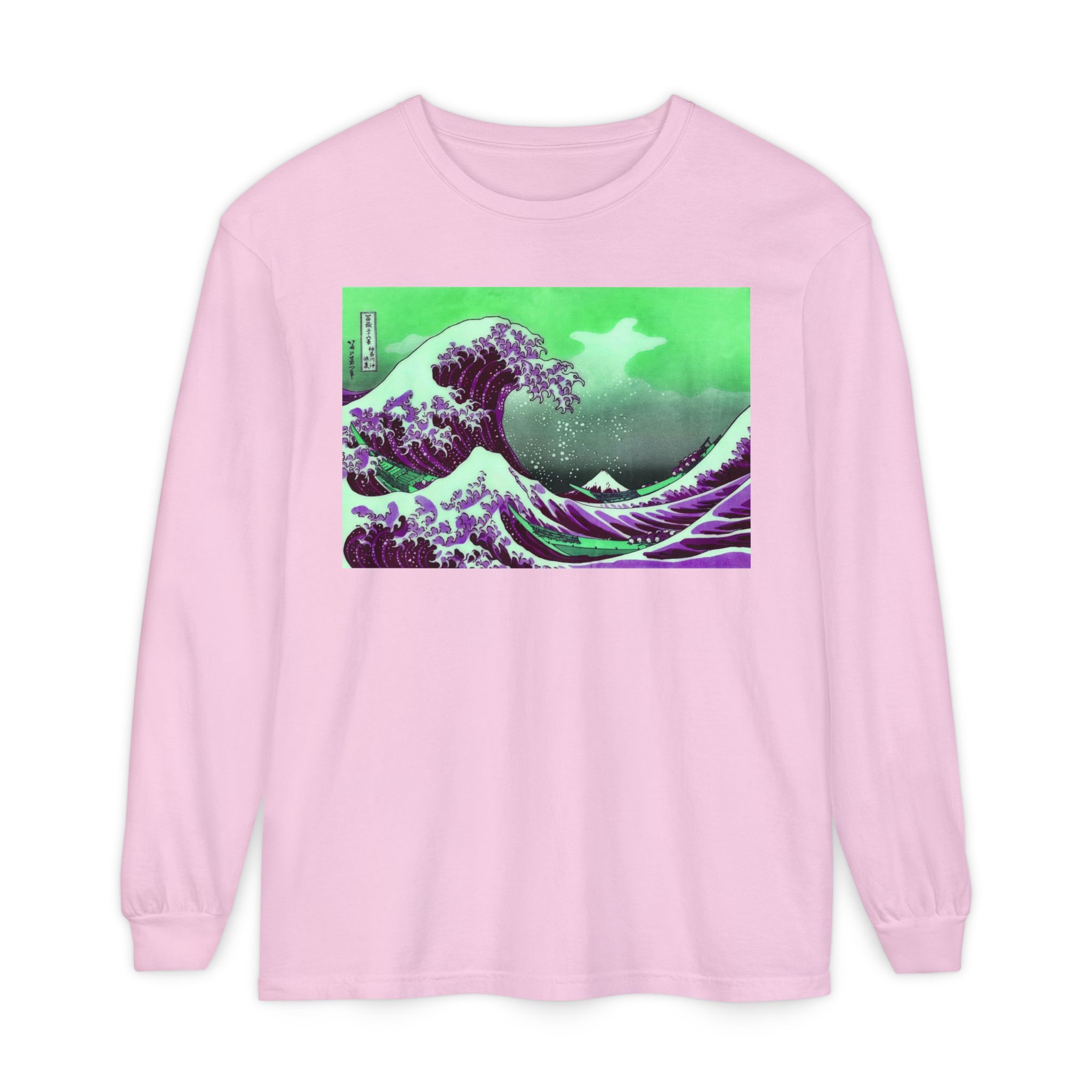 Great Wave off Kanagawa - Purple Long Sleeve Tee - Image 13