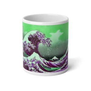 Great Wave off Kanagawa - Purple Coffee Mug
