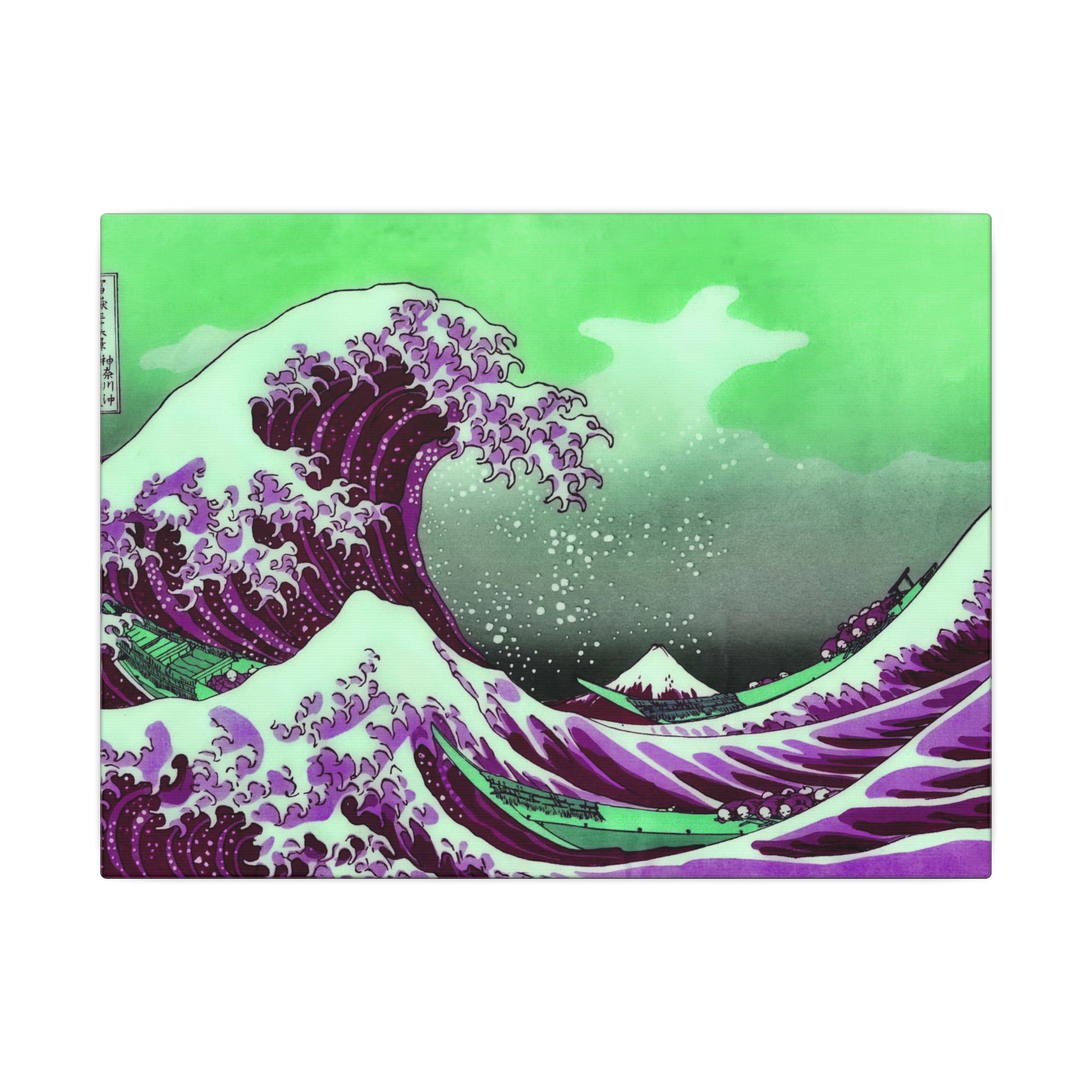 Great Wave off Kanagawa - Purple Thin Canvas - Image 8