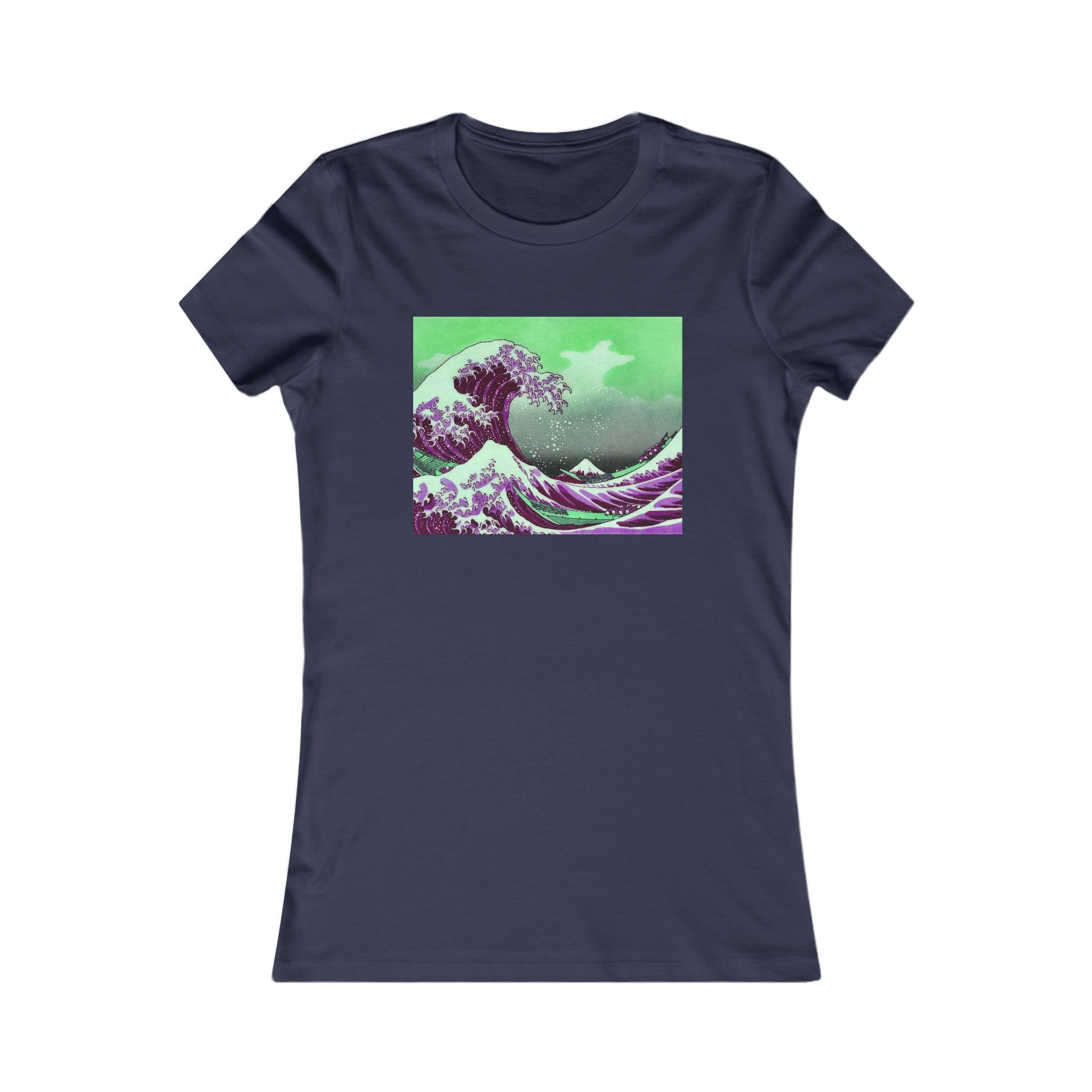 Great Wave off Kanagawa - Purple Women's Tee - Image 18