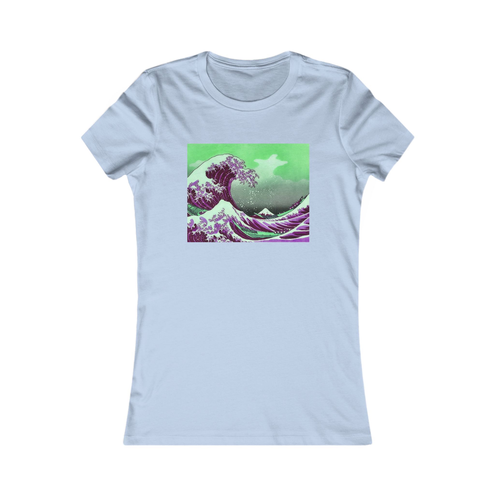 Great Wave off Kanagawa - Purple Women's Tee - Image 13