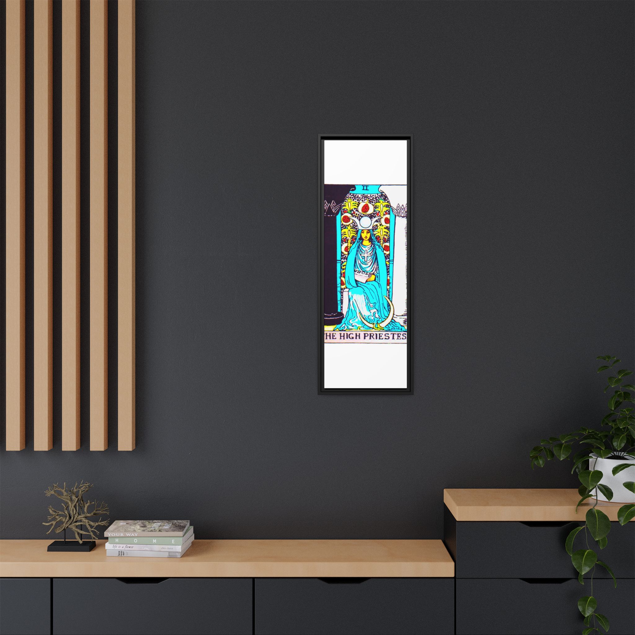 Tarot High Priestess 2 Framed Canvas - Image 36