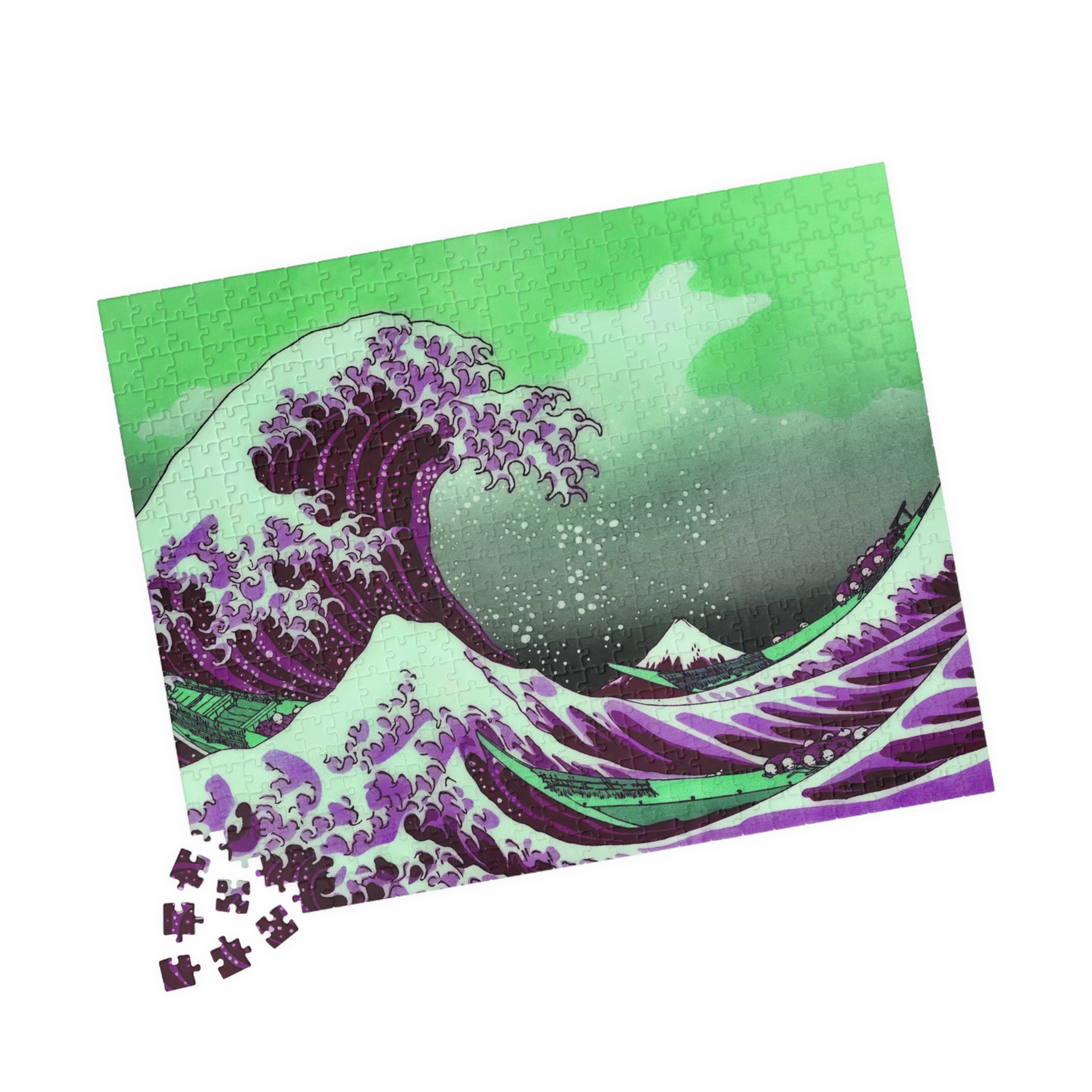 Great Wave off Kanagawa - Purple Puzzle - Image 4
