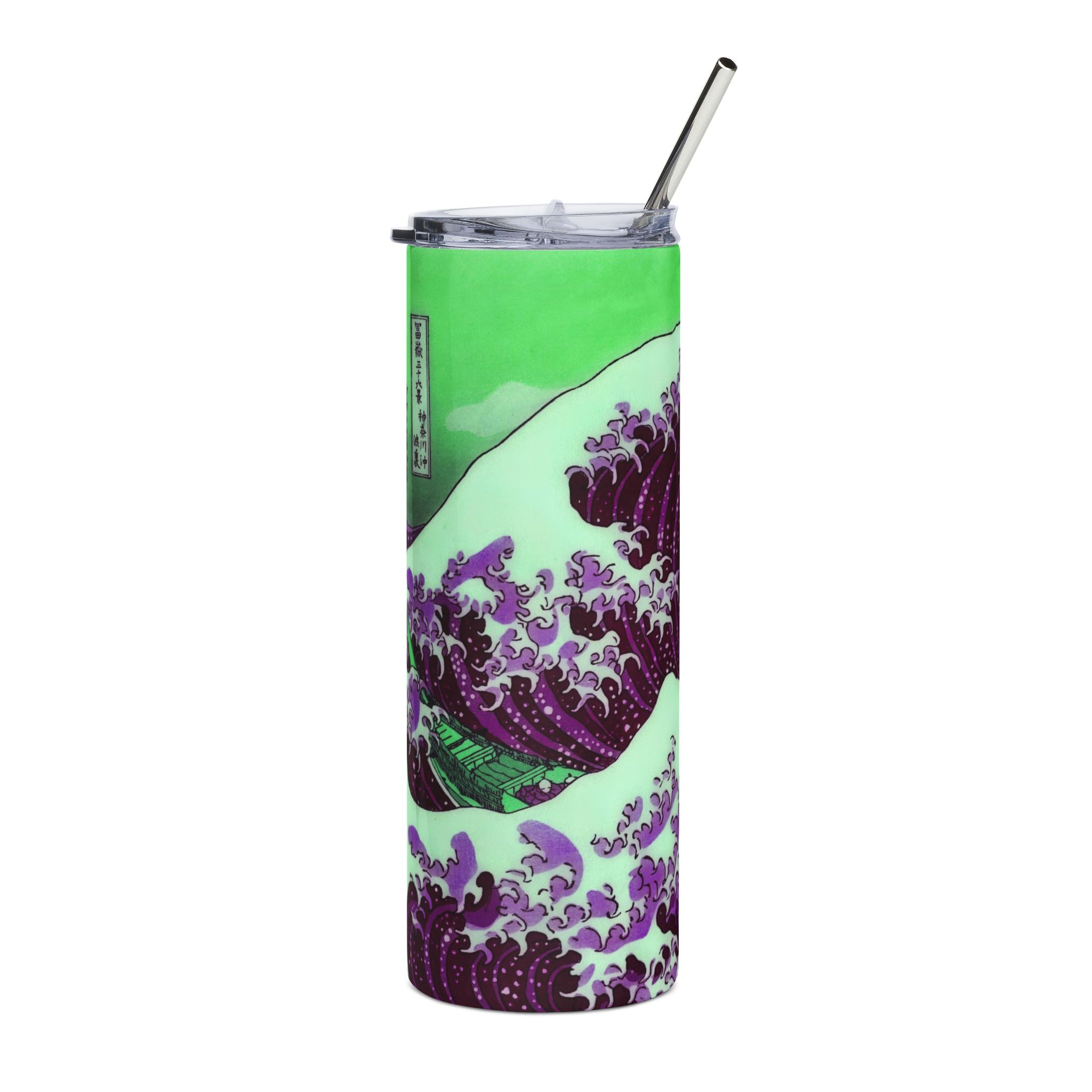 Great Wave off Kanagawa - Purple Tumbler - Image 3