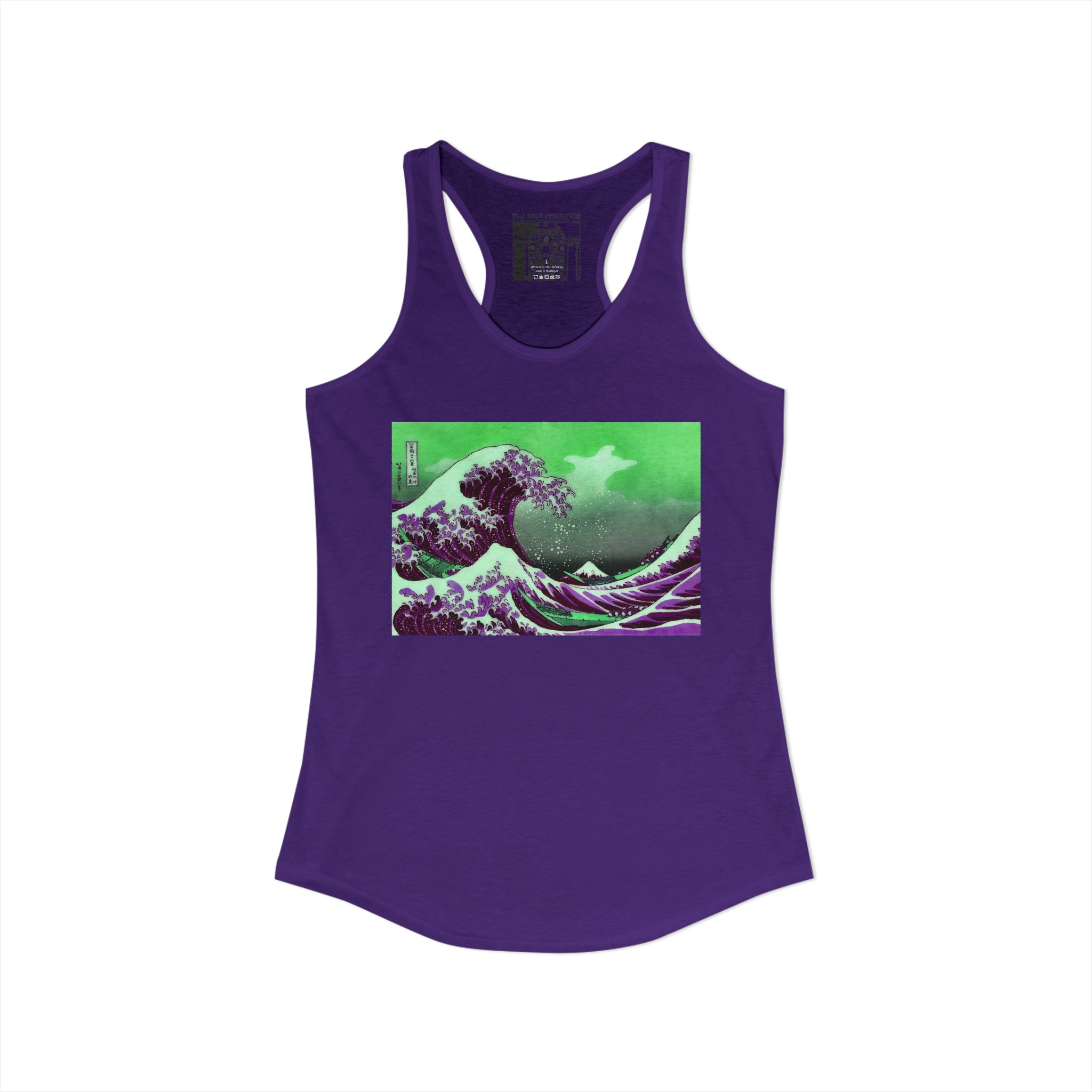 Great Wave off Kanagawa - Purple Women's Tank - Image 12