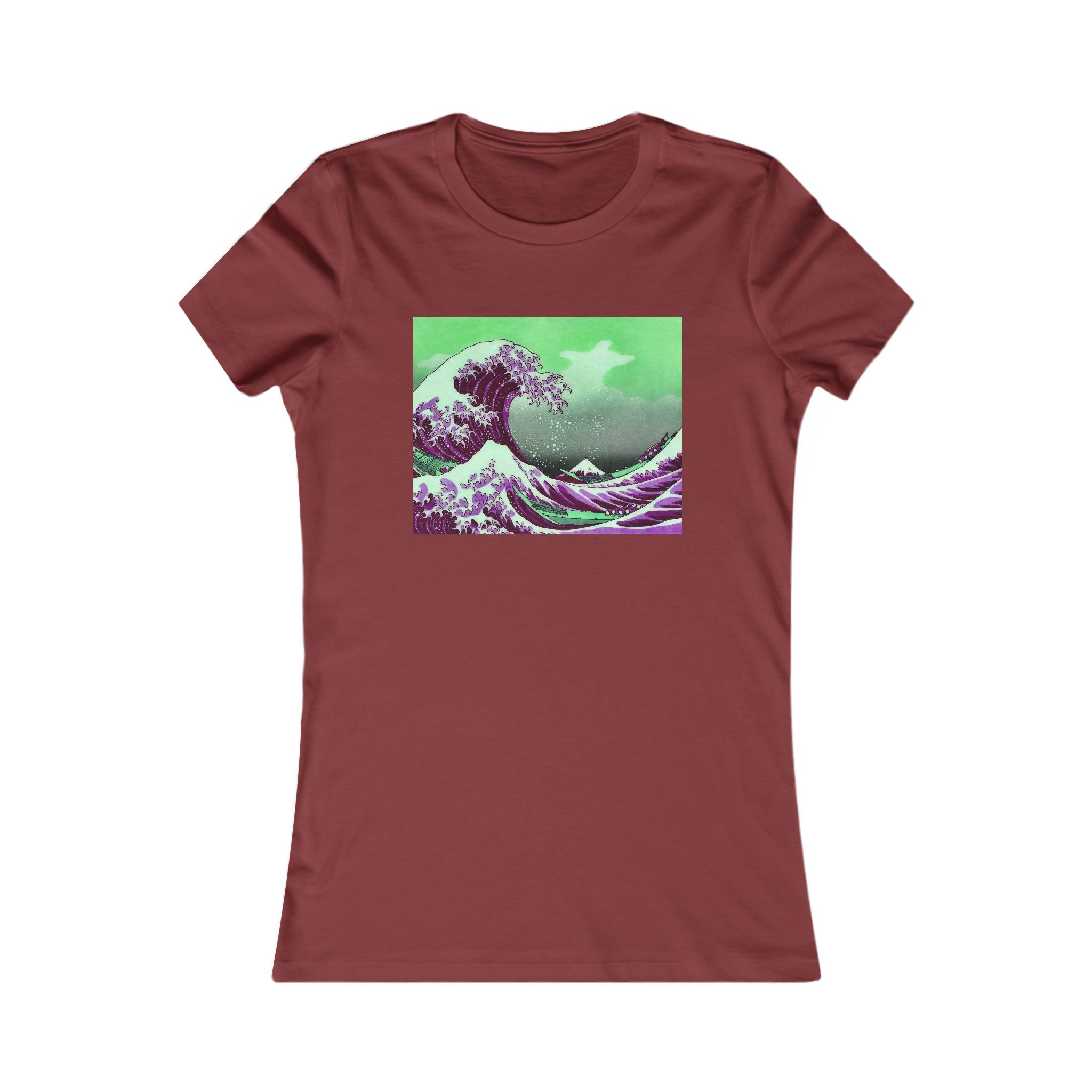 Great Wave off Kanagawa - Purple Women's Tee - Image 22
