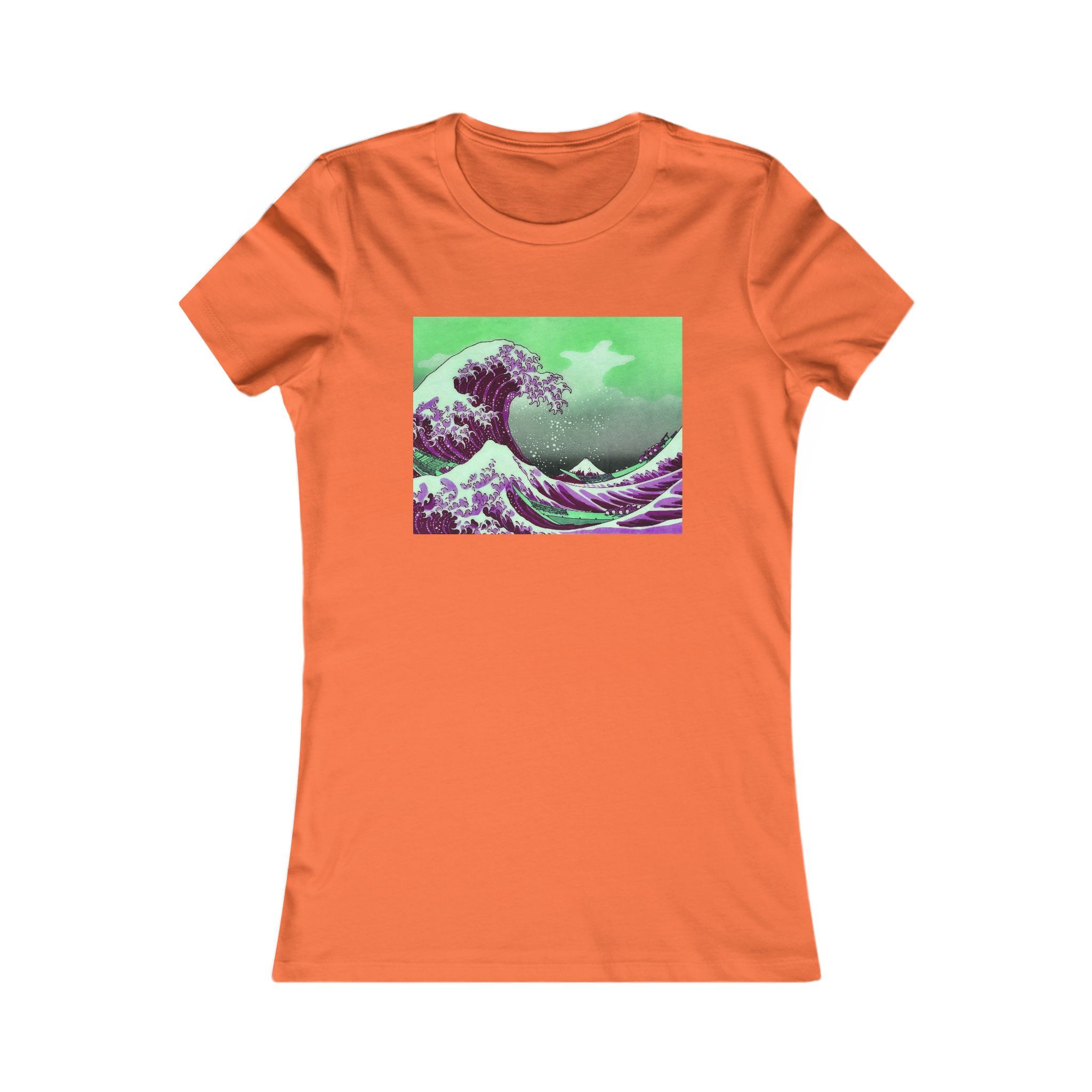 Great Wave off Kanagawa - Purple Women's Tee - Image 4