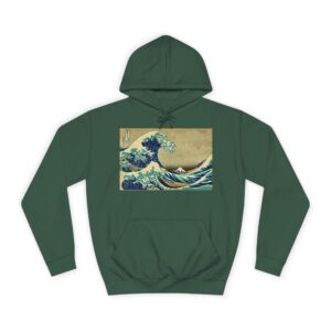 Great Wave off Kanagawa Upscale Pullover Hoodie