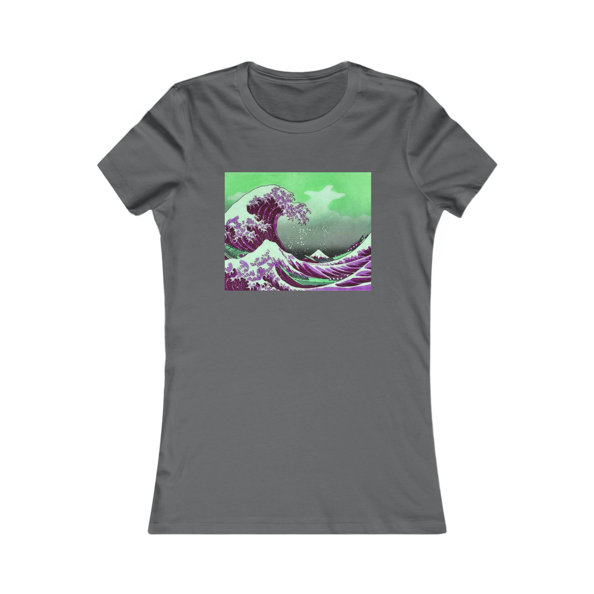 Great Wave off Kanagawa - Purple Women's Tee - Image 16