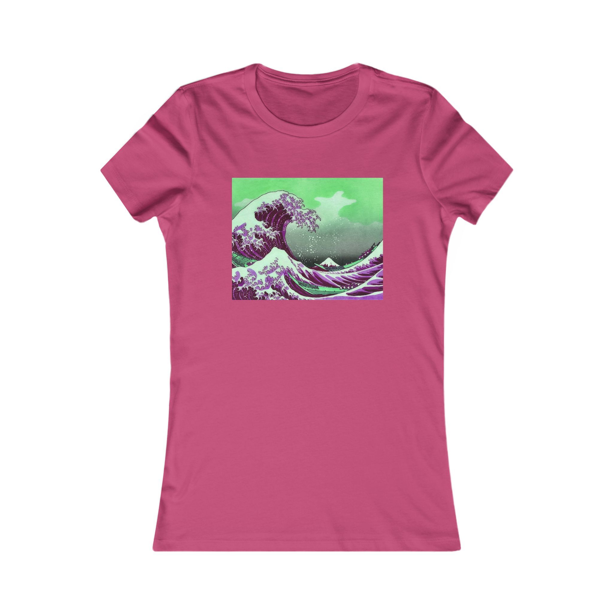 Great Wave off Kanagawa - Purple Women's Tee - Image 2