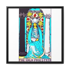 Tarot High Priestess 2 Framed Canvas