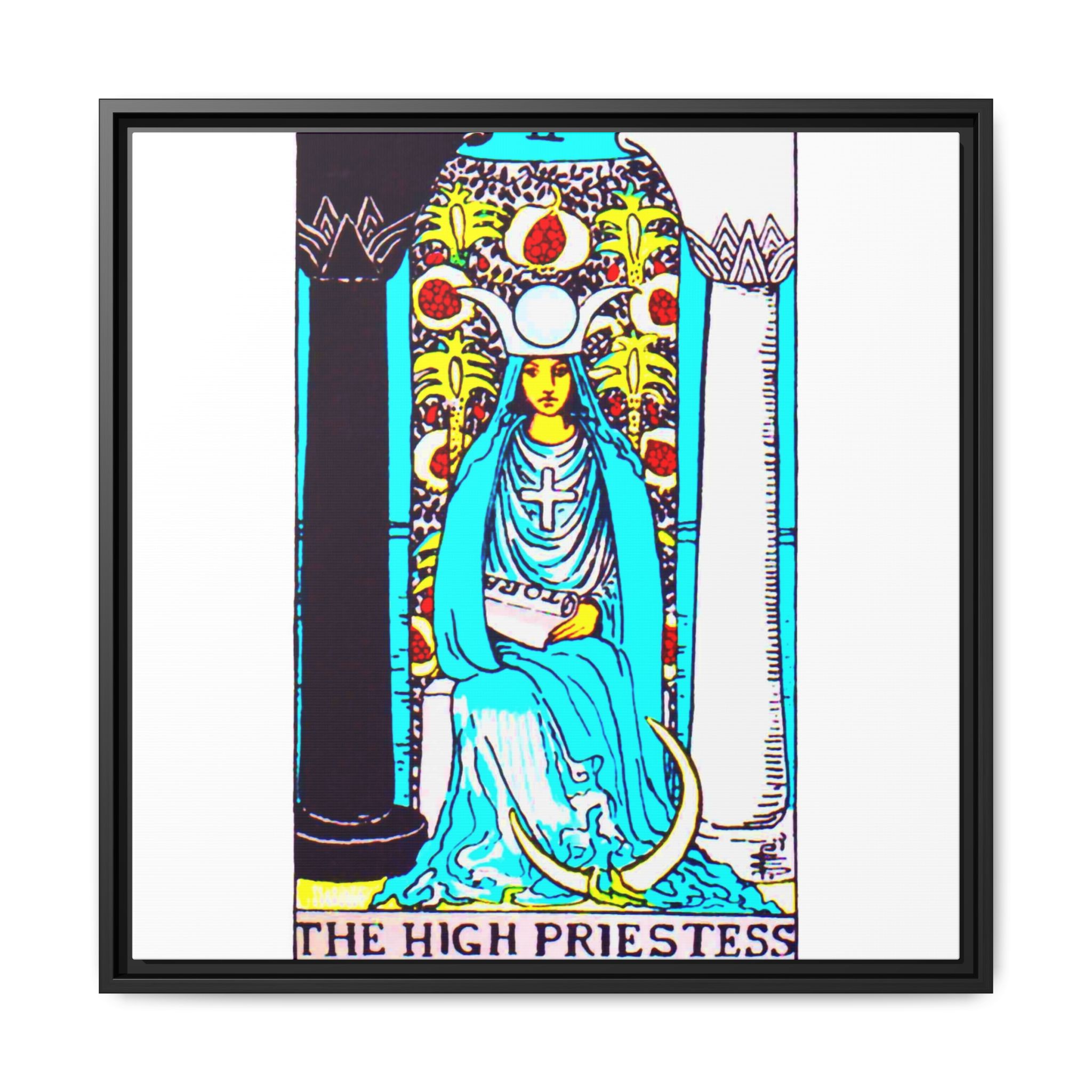 Tarot High Priestess 2 Framed Canvas