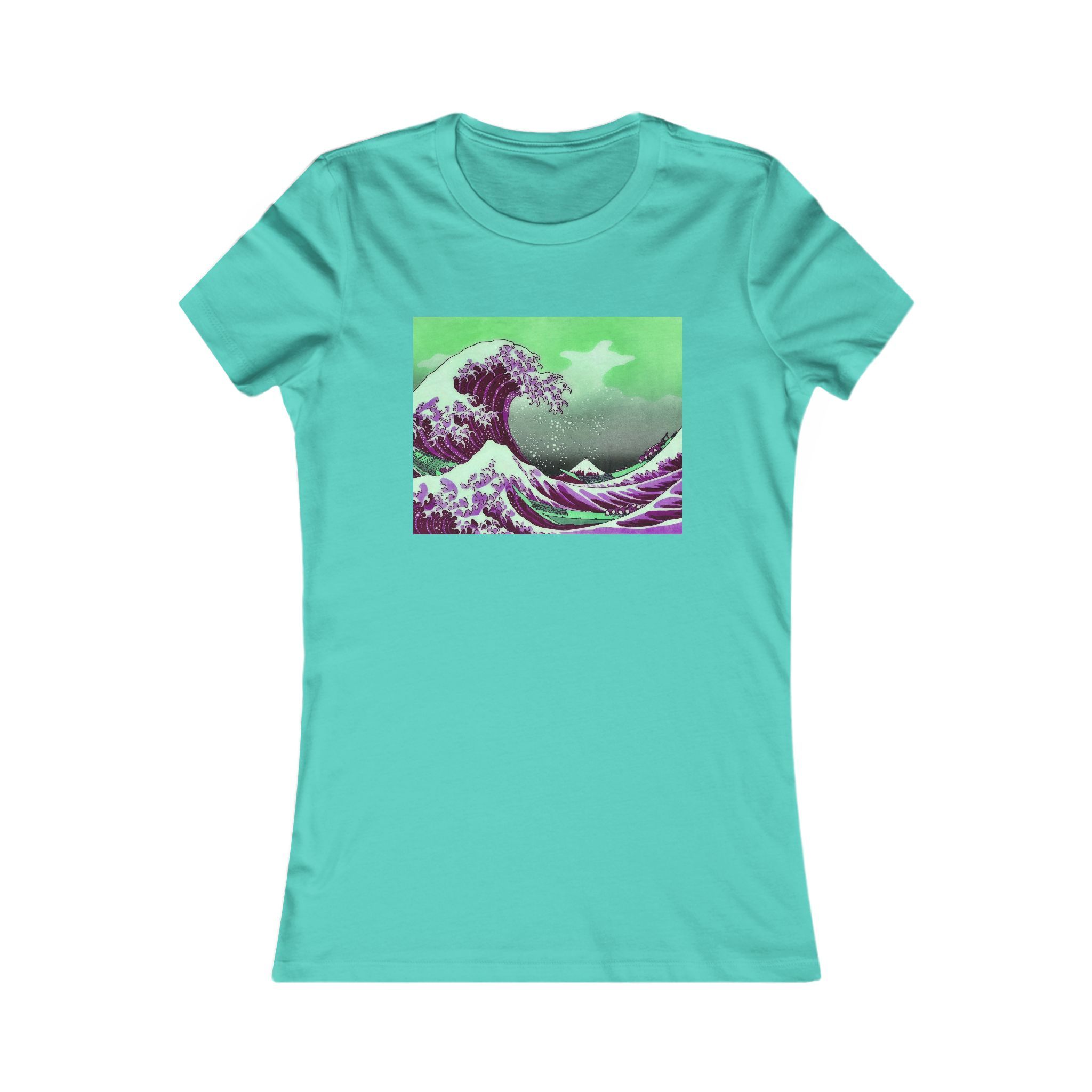 Great Wave off Kanagawa - Purple Women's Tee - Image 11