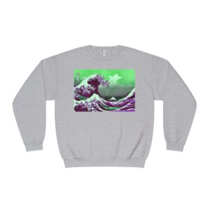 Great Wave off Kanagawa - Purple Sweatshirt