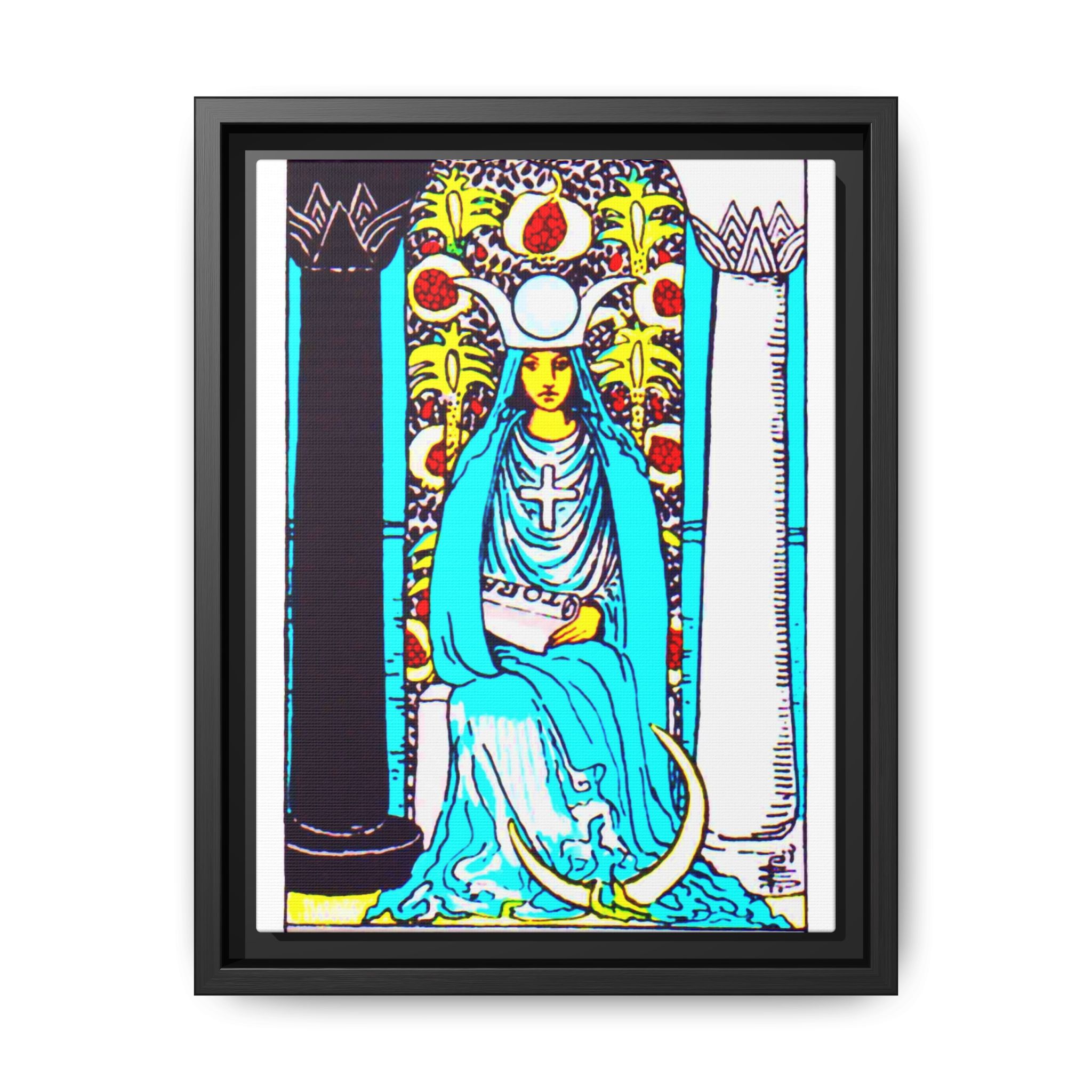Tarot High Priestess 2 Framed Canvas - Image 121