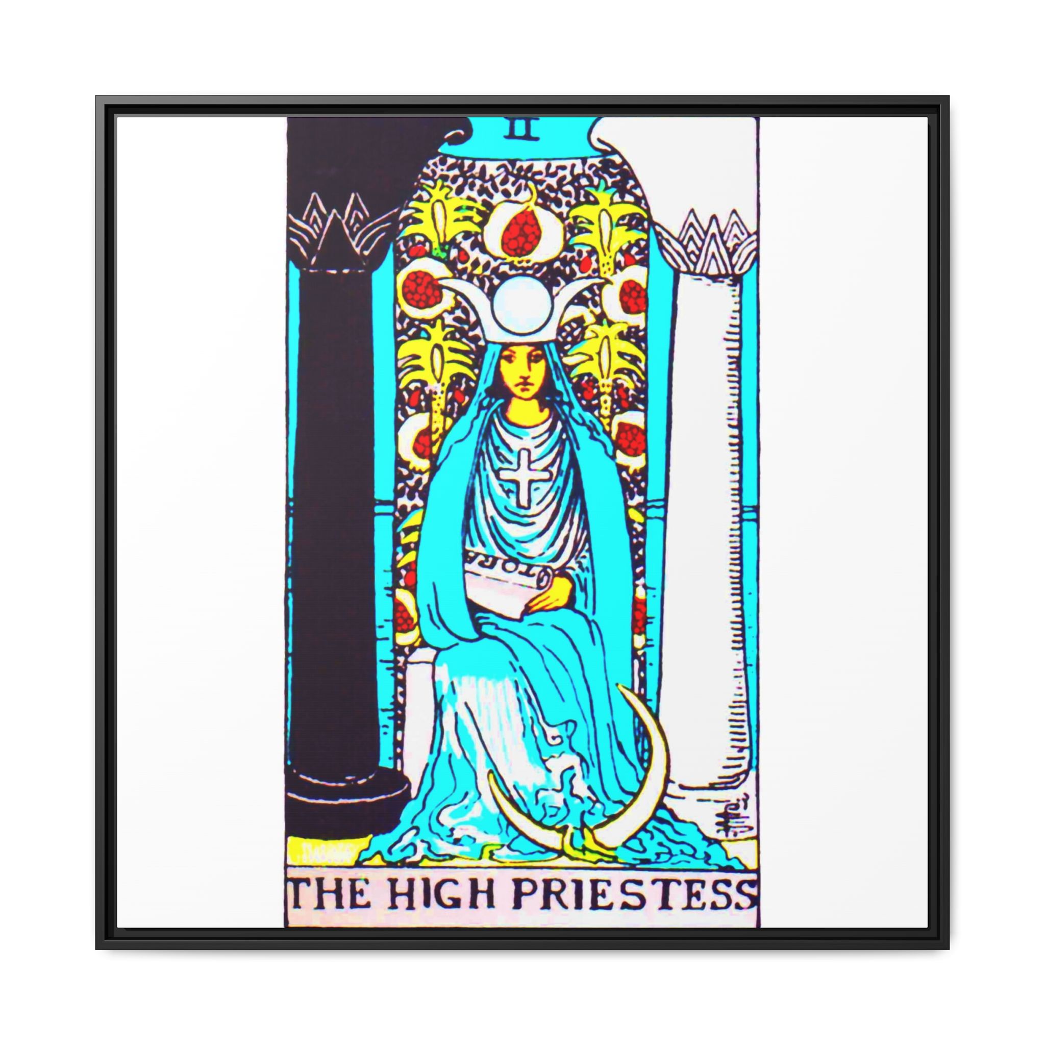 Tarot High Priestess 2 Framed Canvas - Image 3