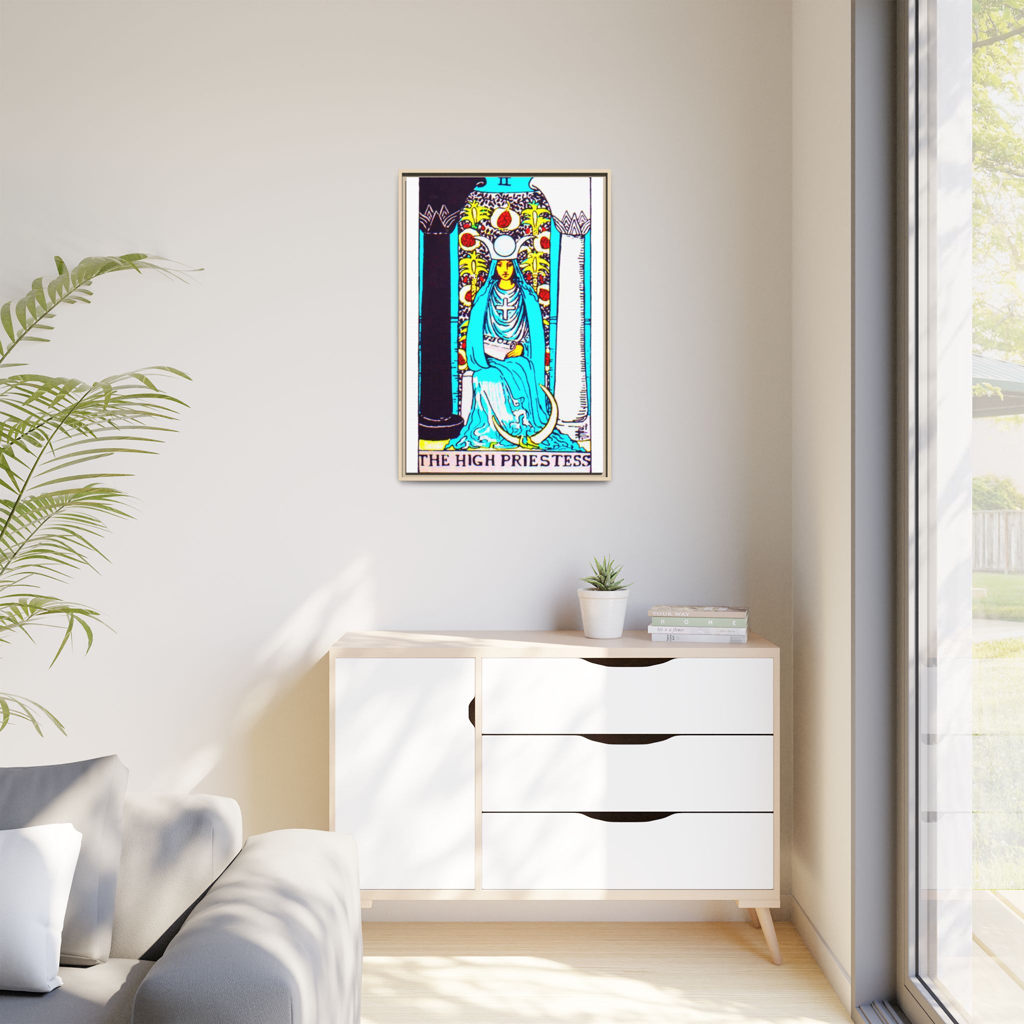 Tarot High Priestess 2 Framed Canvas - Image 107