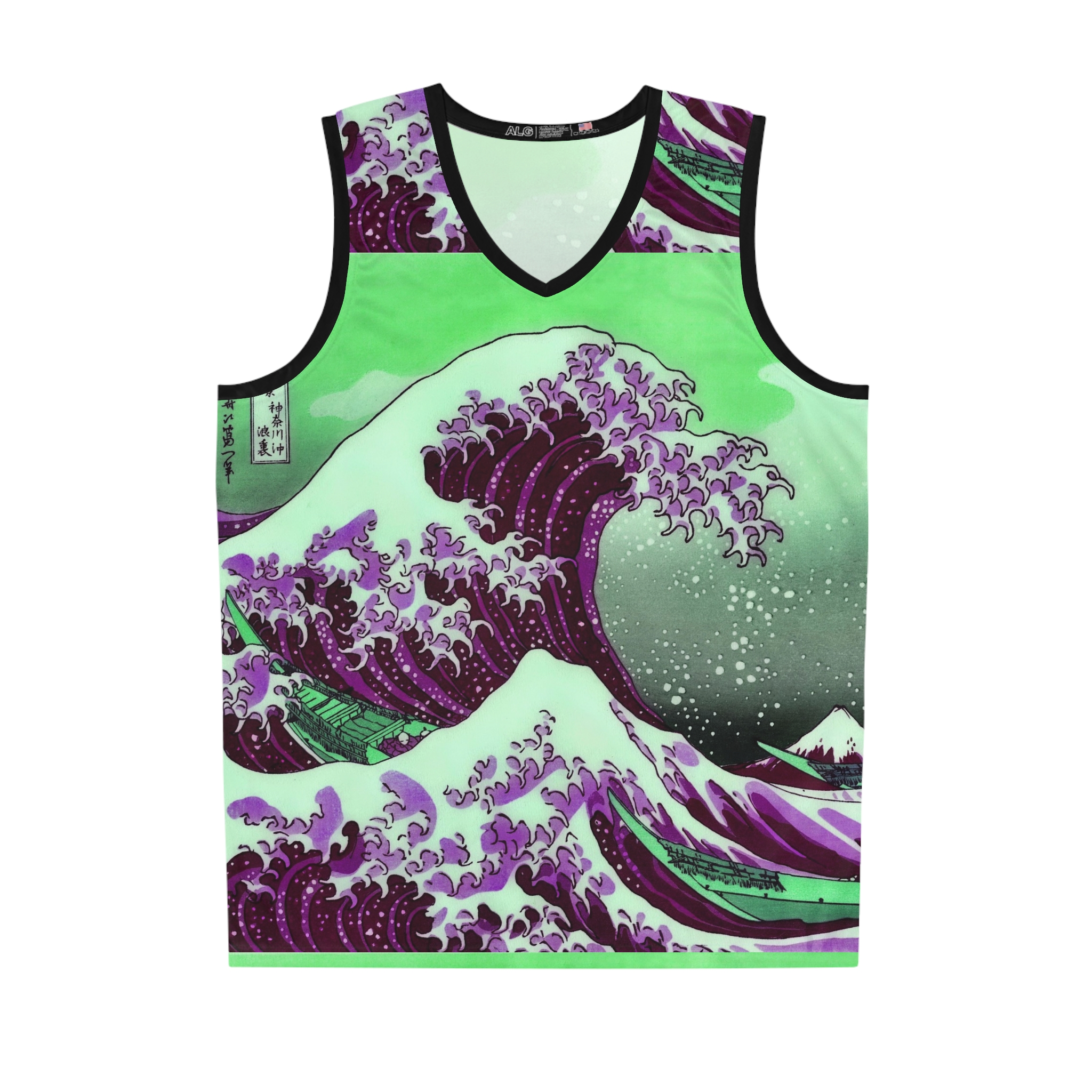 Great Wave off Kanagawa - Purple Men's Tank