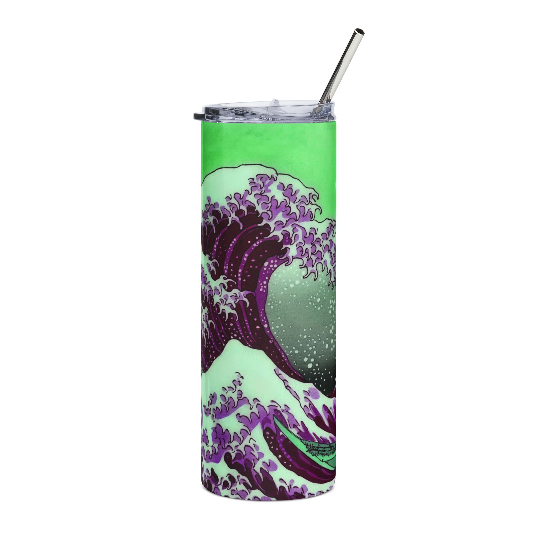 Great Wave off Kanagawa - Purple Tumbler - Image 2