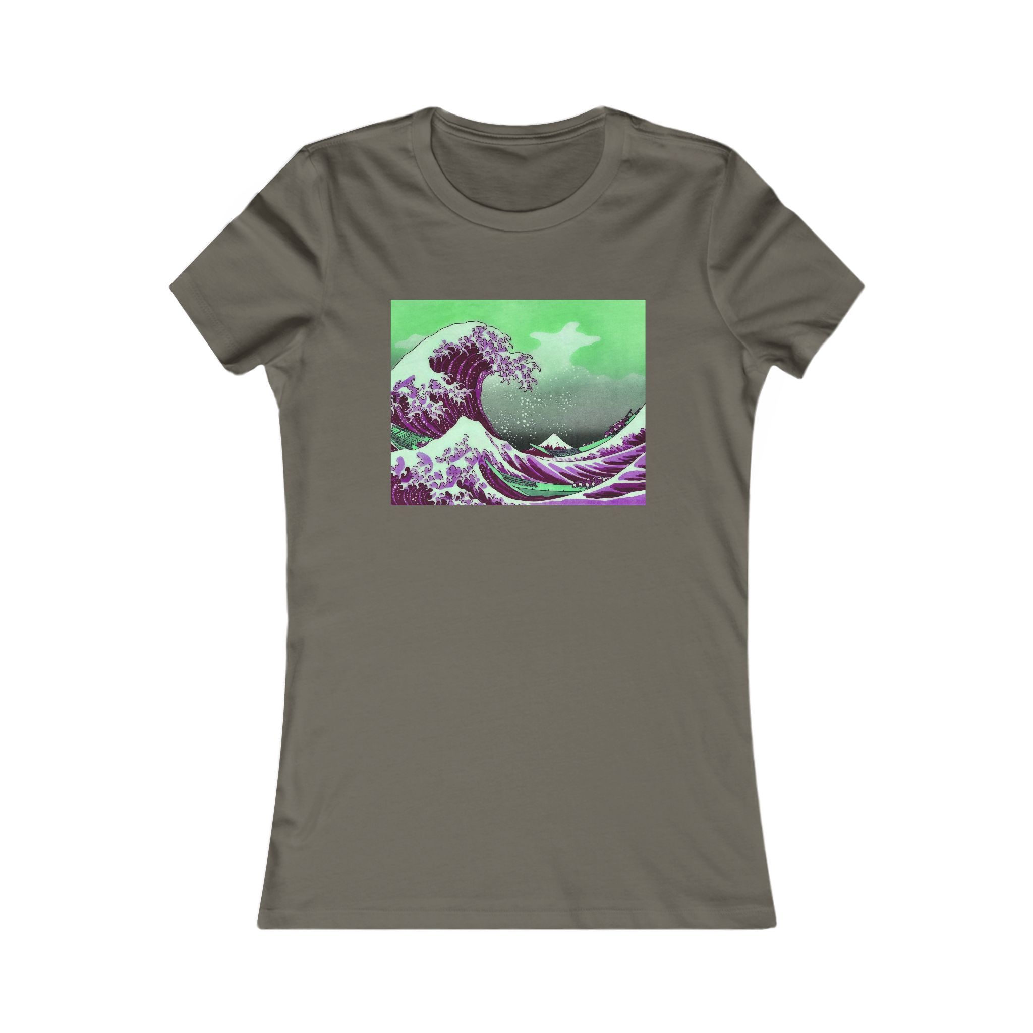 Great Wave off Kanagawa - Purple Women's Tee - Image 10
