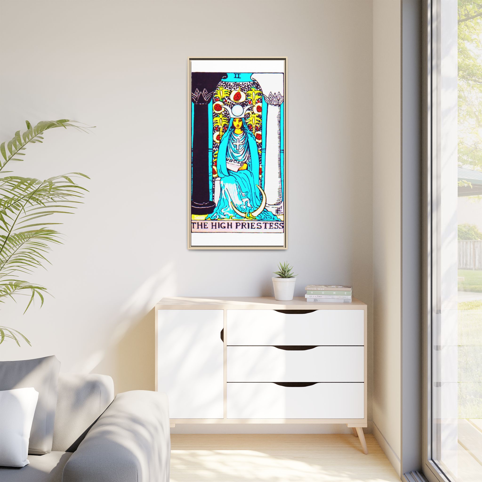 Tarot High Priestess 2 Framed Canvas - Image 7