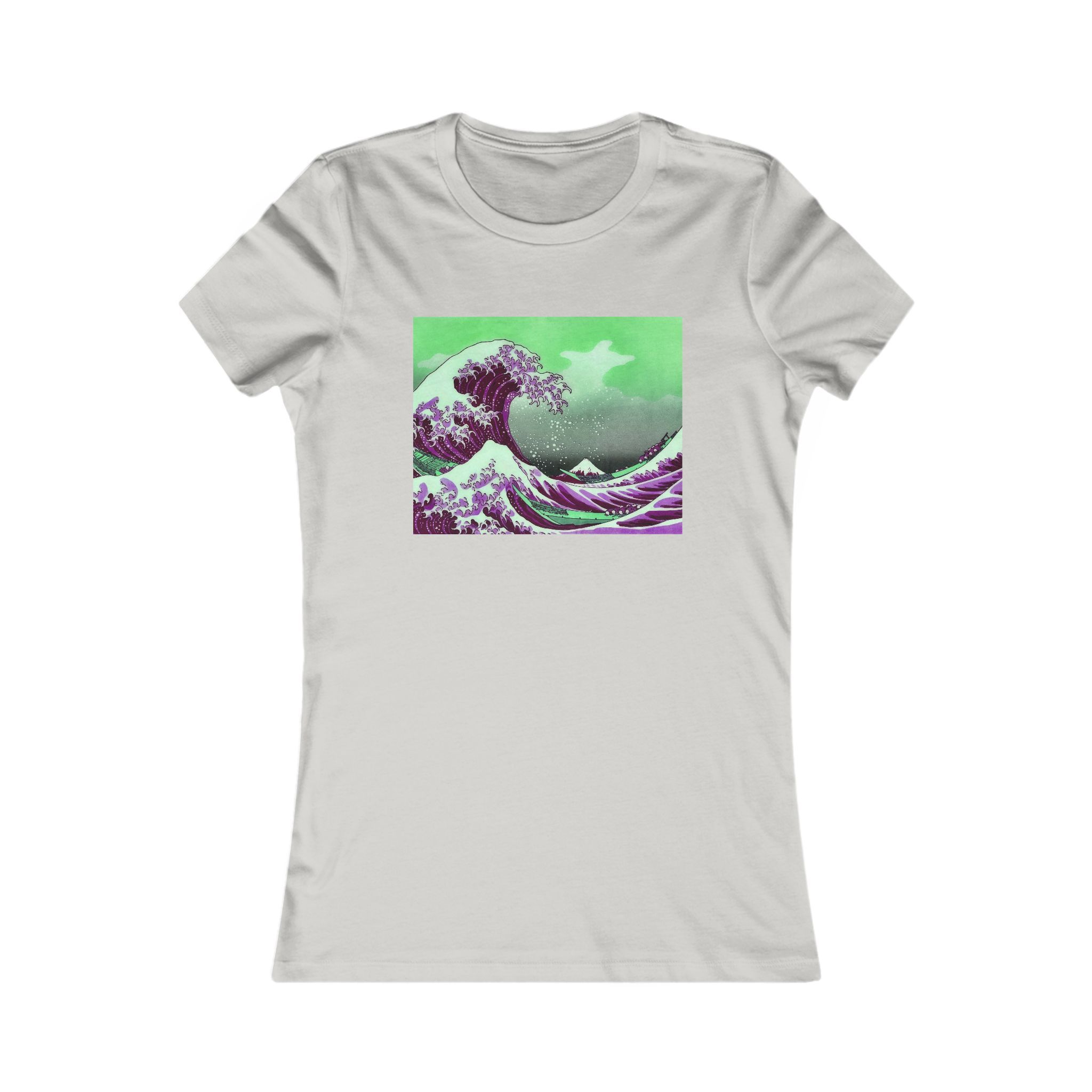 Great Wave off Kanagawa - Purple Women's Tee - Image 7